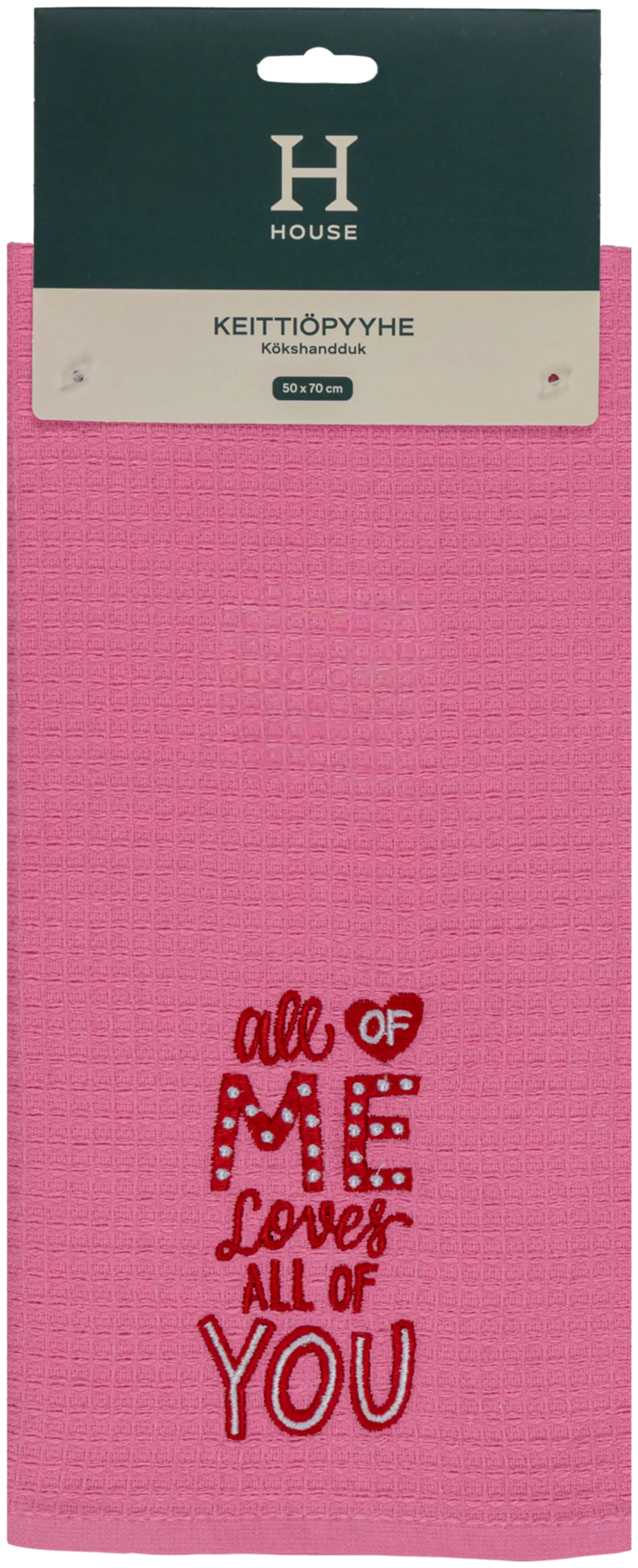 House keittiöpyyhe All of me pinkki - 2