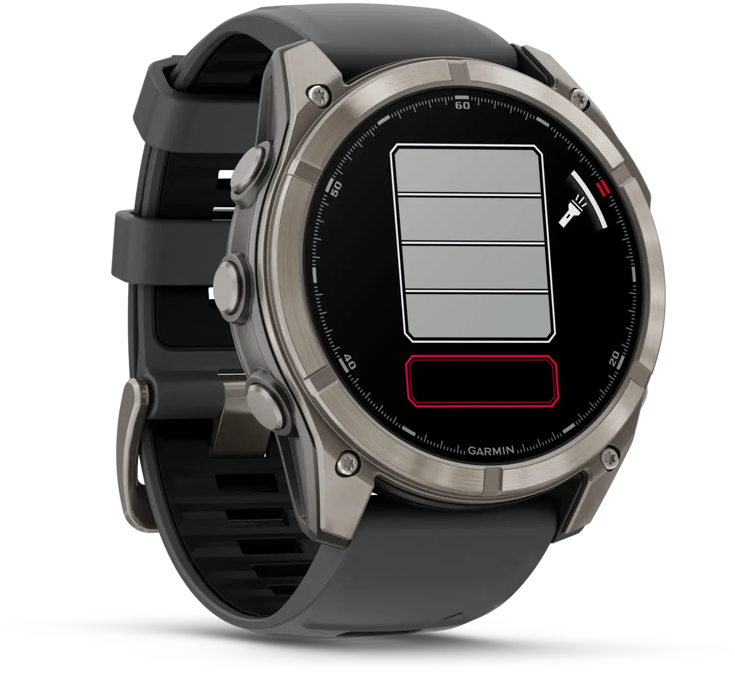 Garmin älykello Fenix 8 pro – 51 mm, amoled, sapphire, titaani – grafiitinharmaa/musta - 6