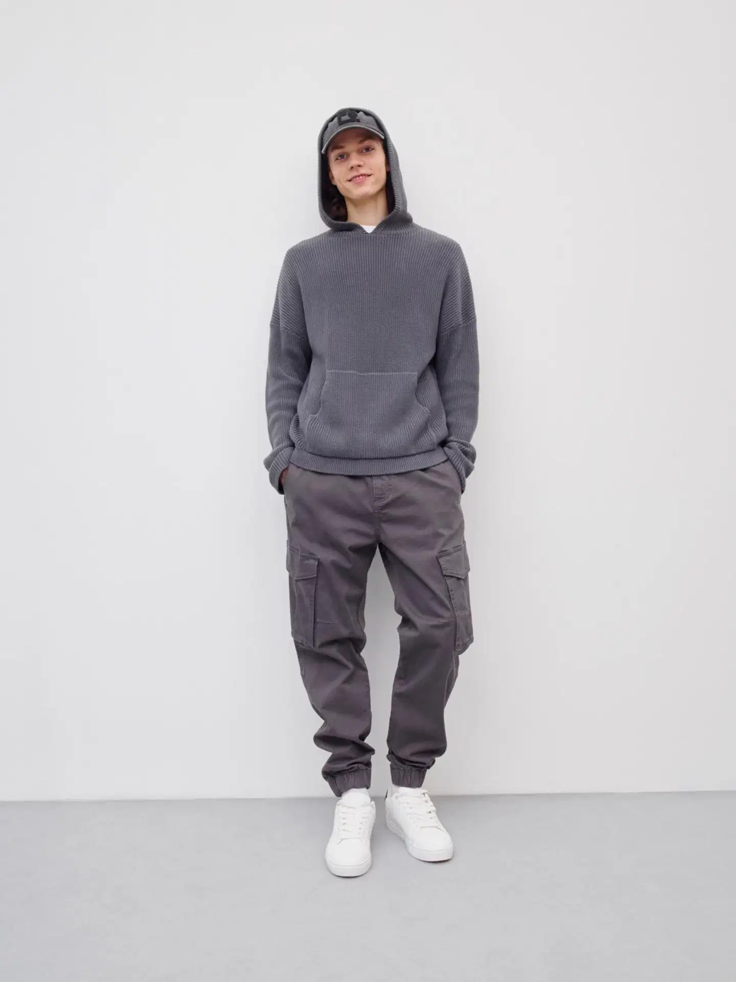 WKLY. miesten neulehuppari 195W482507 - Dark grey - 3