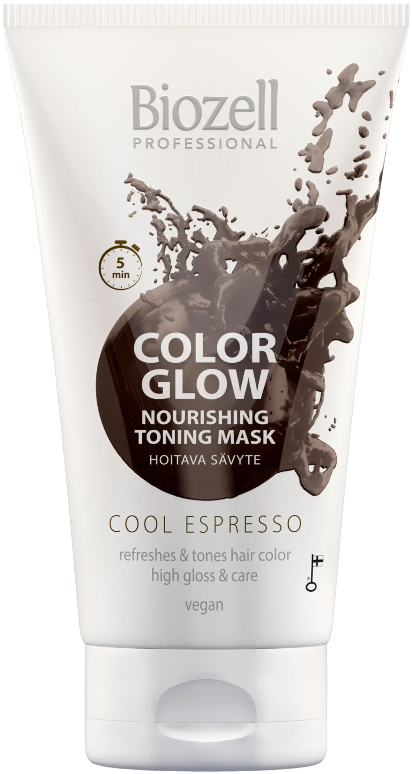 Biozell Color Glow Hoitava sävytenaamio Cool Espresso 150ml