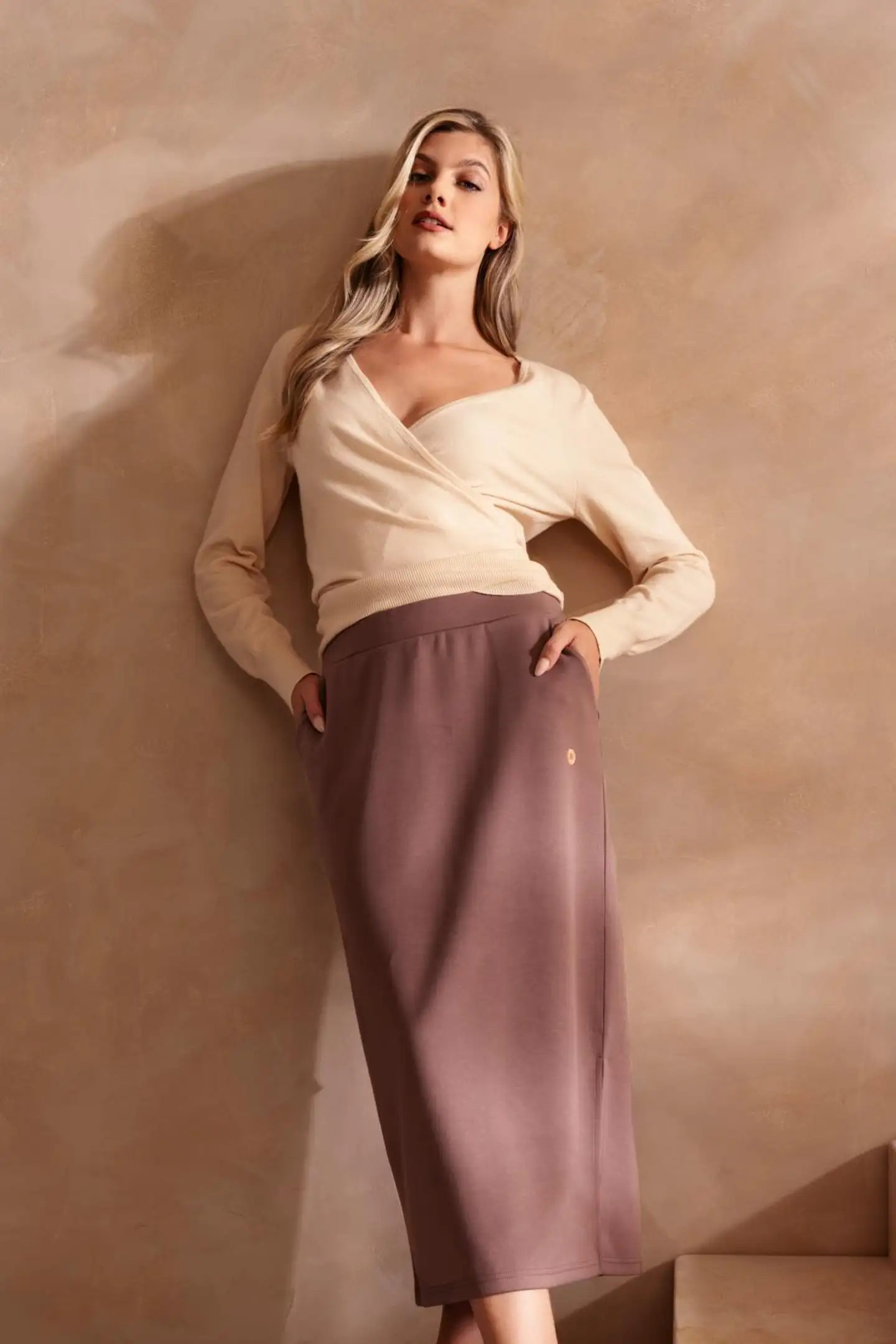 Danskin naisten collegehame scuba DCS25011 - Deep Taupe 18-1312 TCX - 4