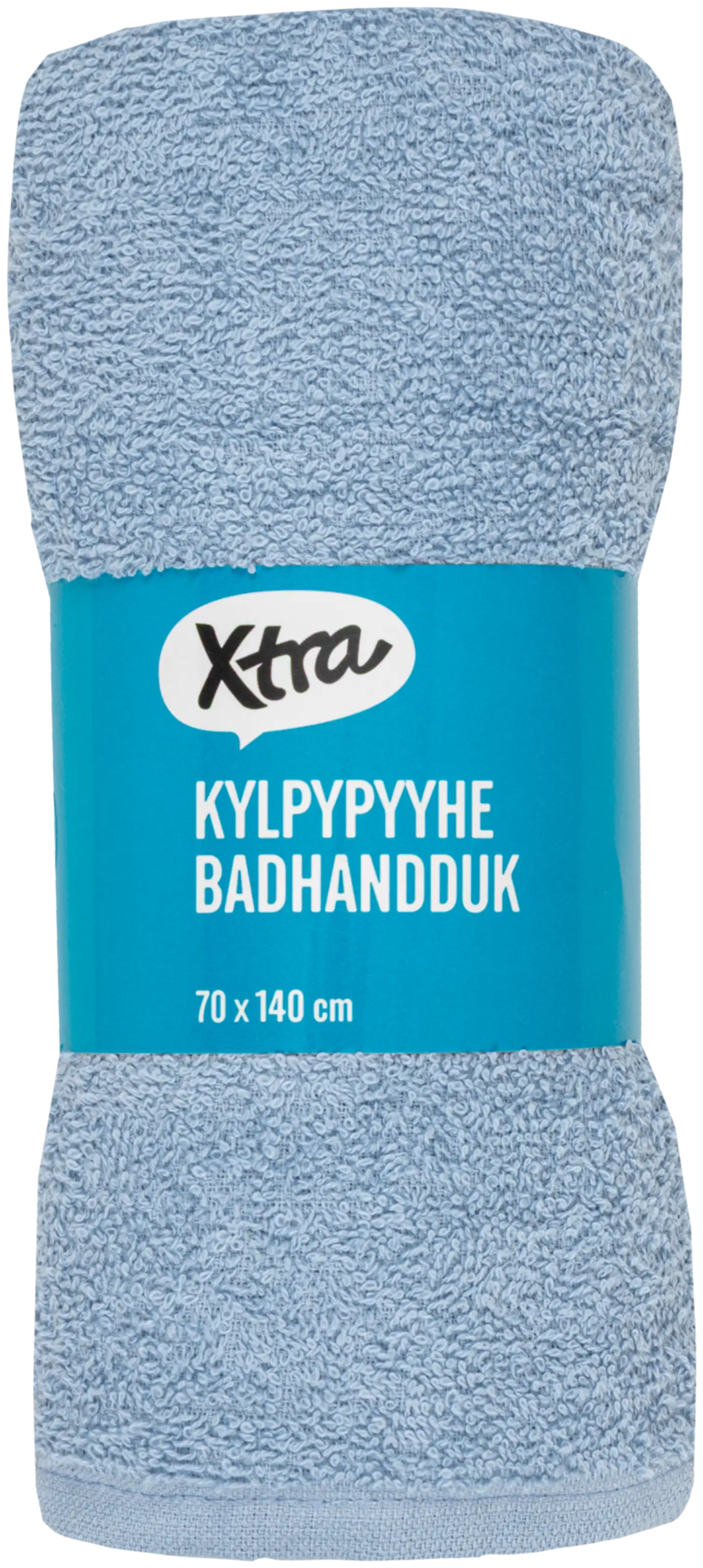 Xtra kylpypyyhe Anna 70x140 cm vaaleansininen