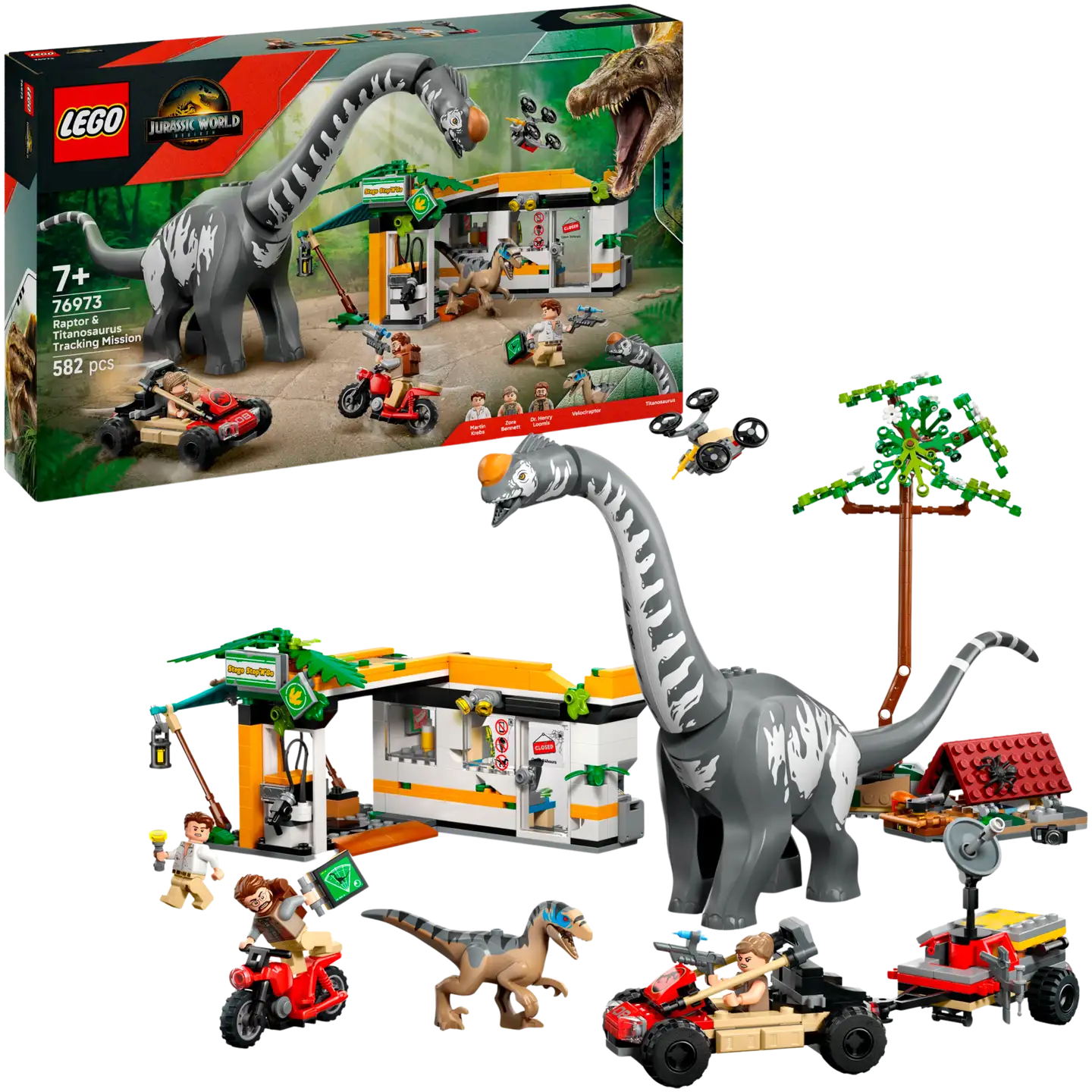 LEGO® Jurassic World Raptorin ja Titanosauruksen jäljillä 76973 - 1