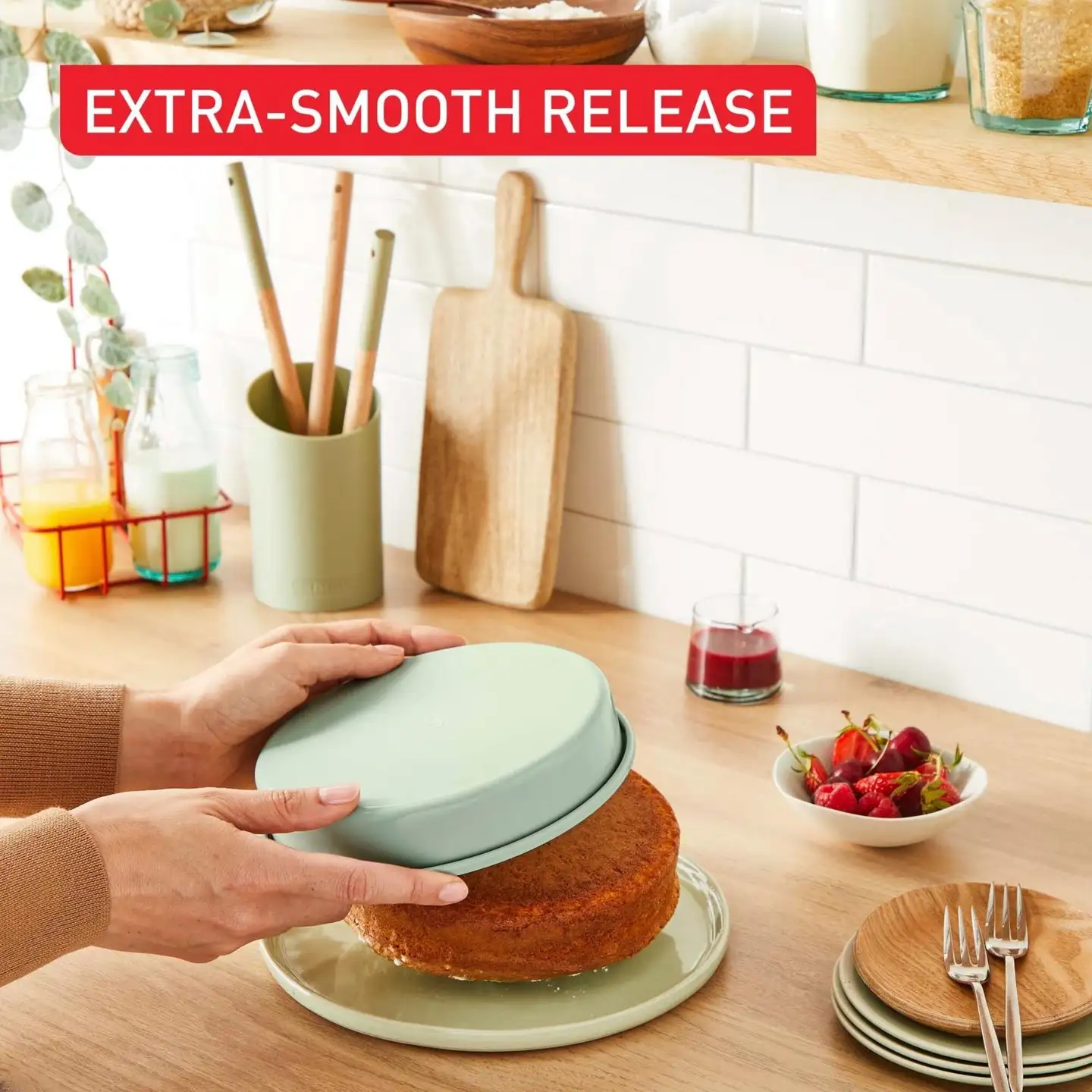 Tefal Ceramik pyöreä kakkuvuoka 17 cm J1756004 - 7