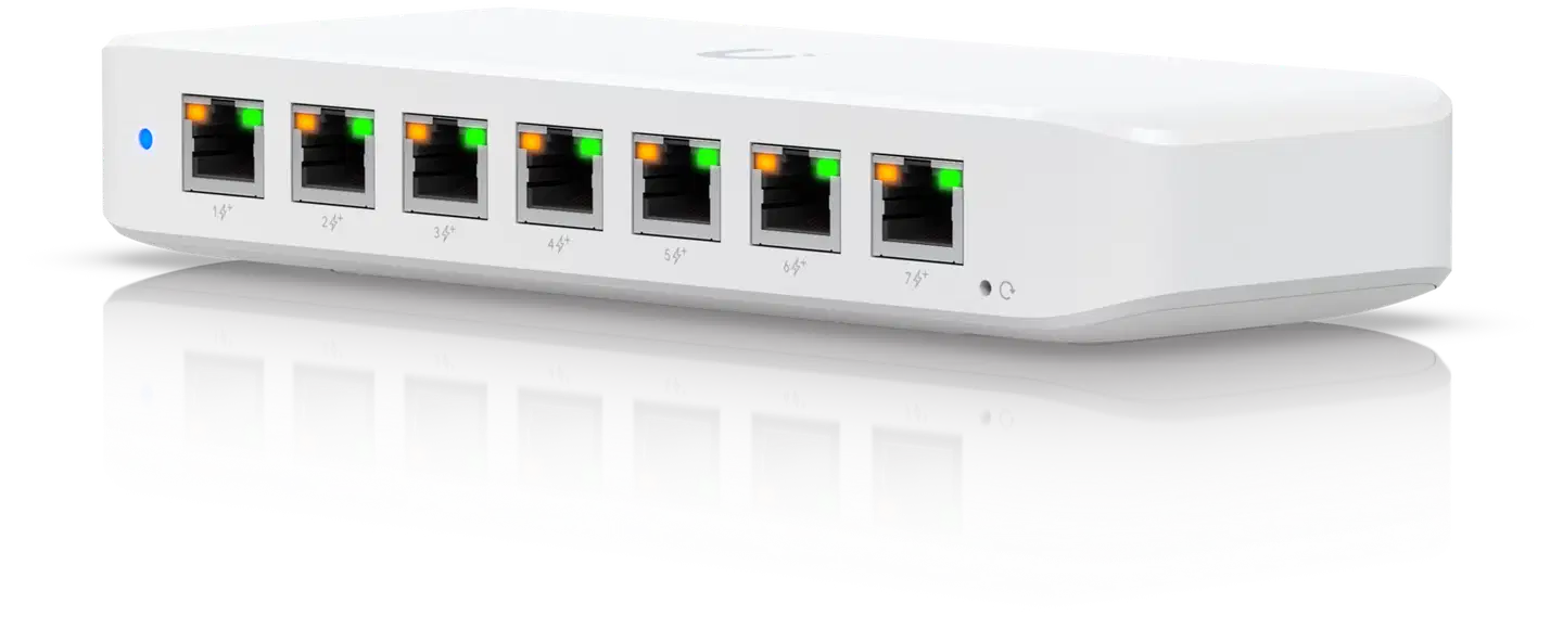 Ubiquiti 8-porttinen GbE PoE+ -kytkin 60W teholla USW-Ultra-60W - 1