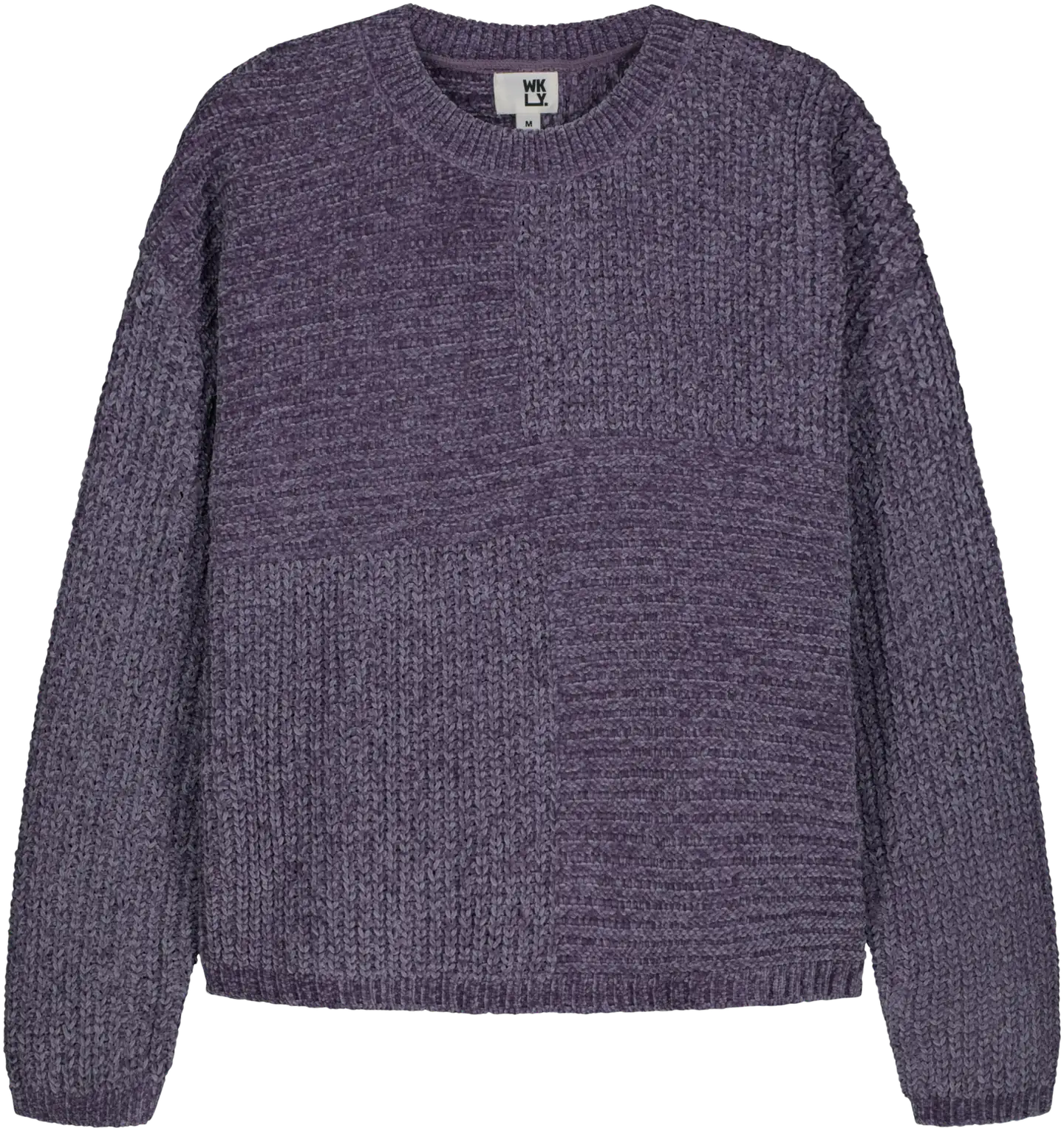 WKLY. naisten pehmeäpintainen chenille-neulepusero 213W280253 - Grape - 1
