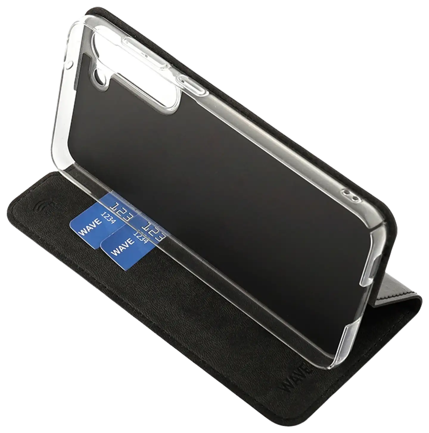 Wave Book Case, Samsung Galaxy S23+ 5G, Musta - 5