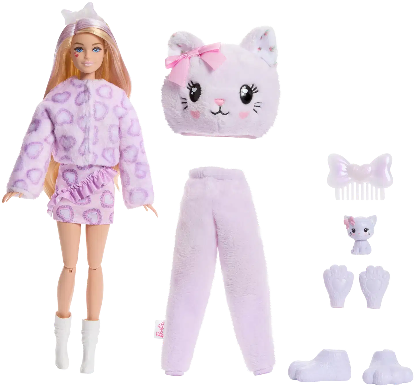 Barbie Cutie Reveal Sweet Bows lila kissa - 3