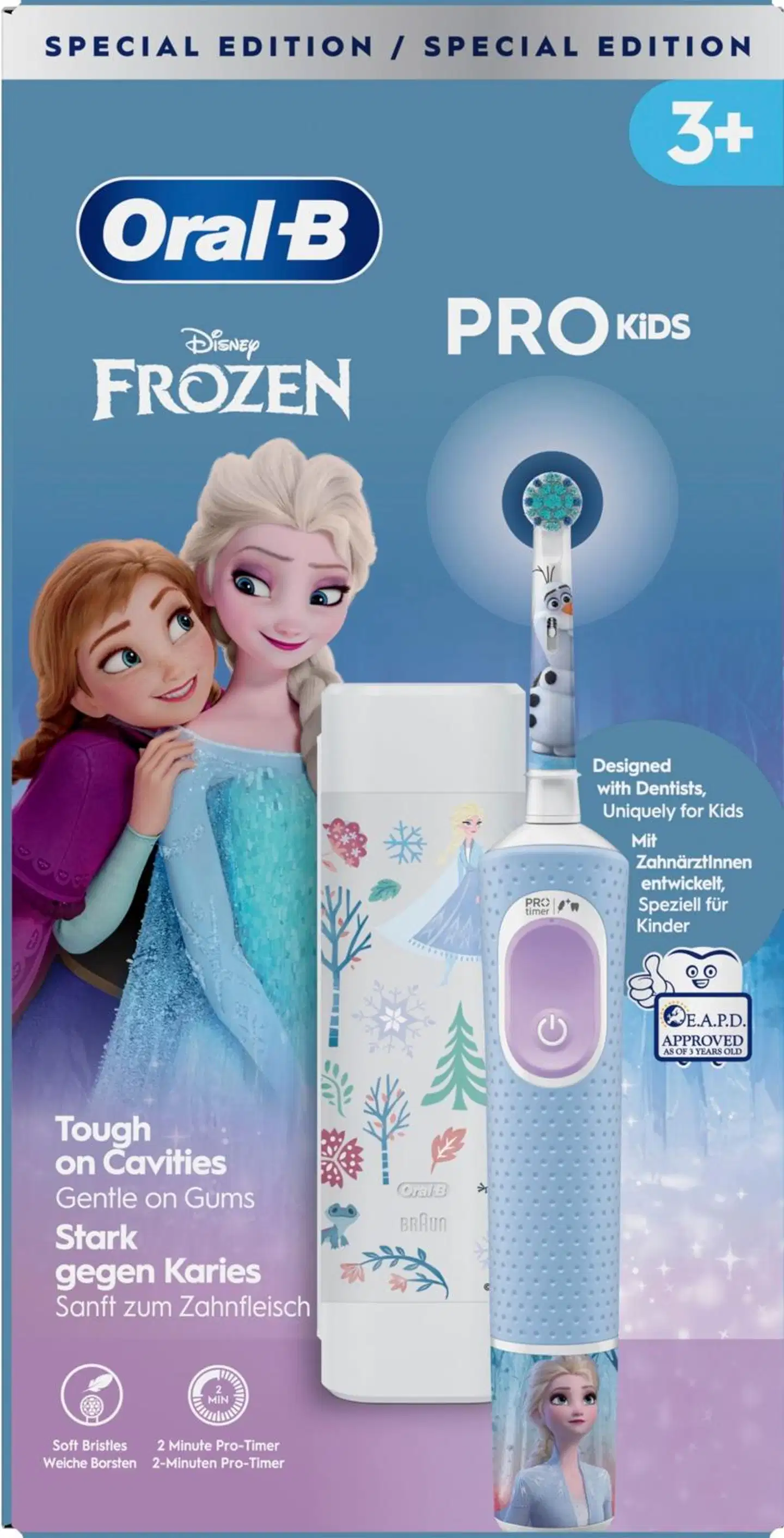Oral-B Vitality Pro Kids Frozen 3+ sähköhammasharja + Travel case