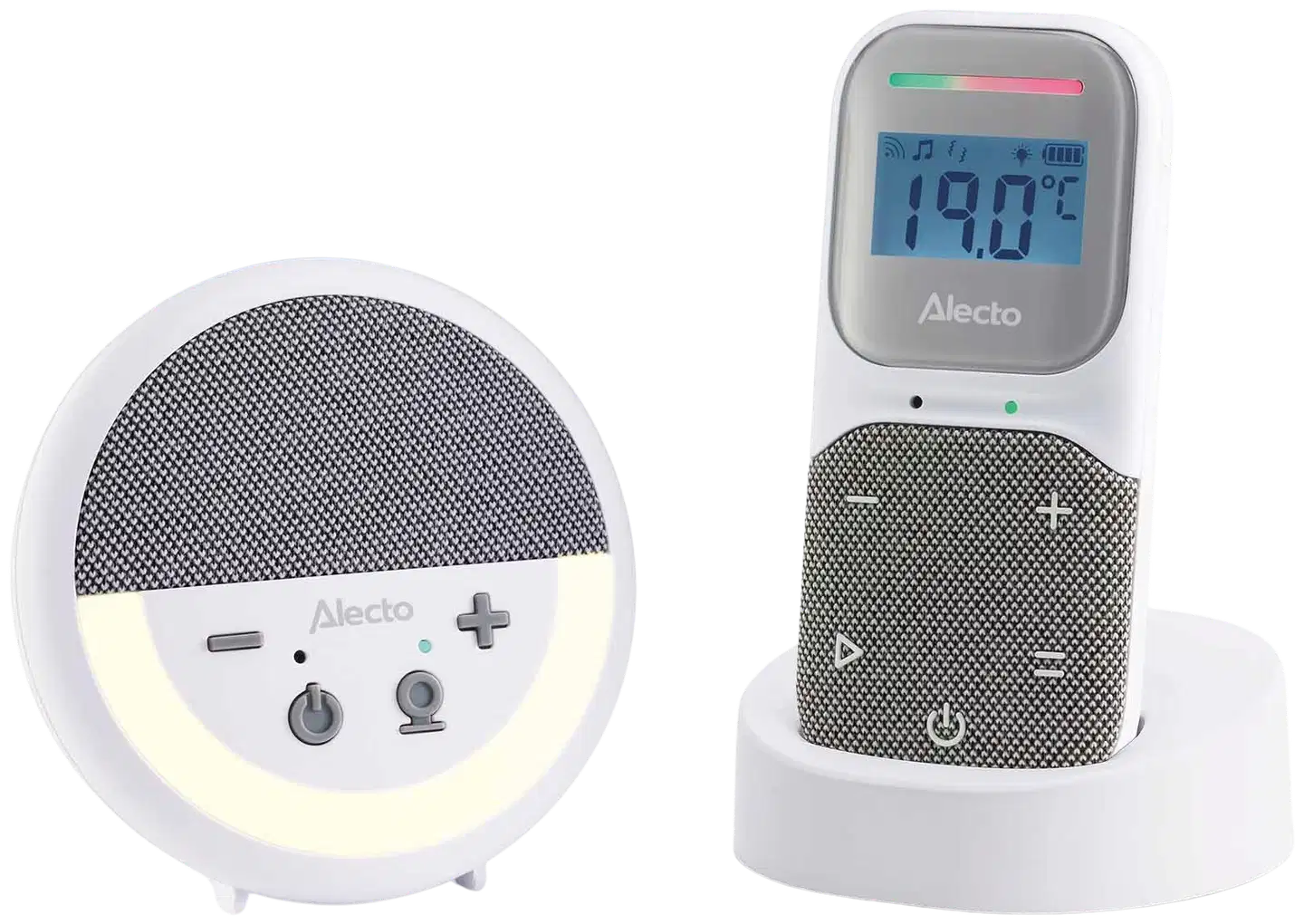Alecto DBX150 Premium Full Eco DECT itkuhälytin kameralla, näytöllä, yövalolla ja musiikilla - 4