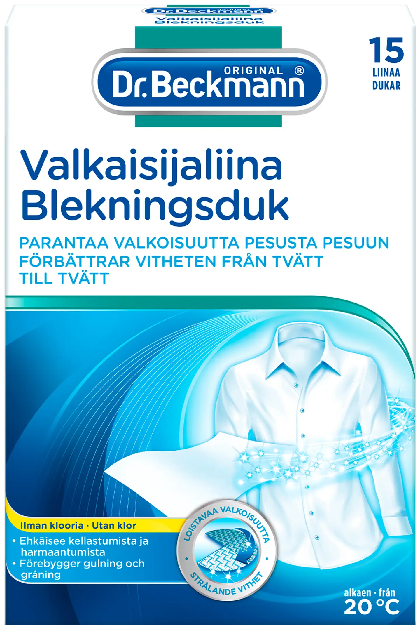 Dr. Beckmann 15kpl Valkaisijaliina