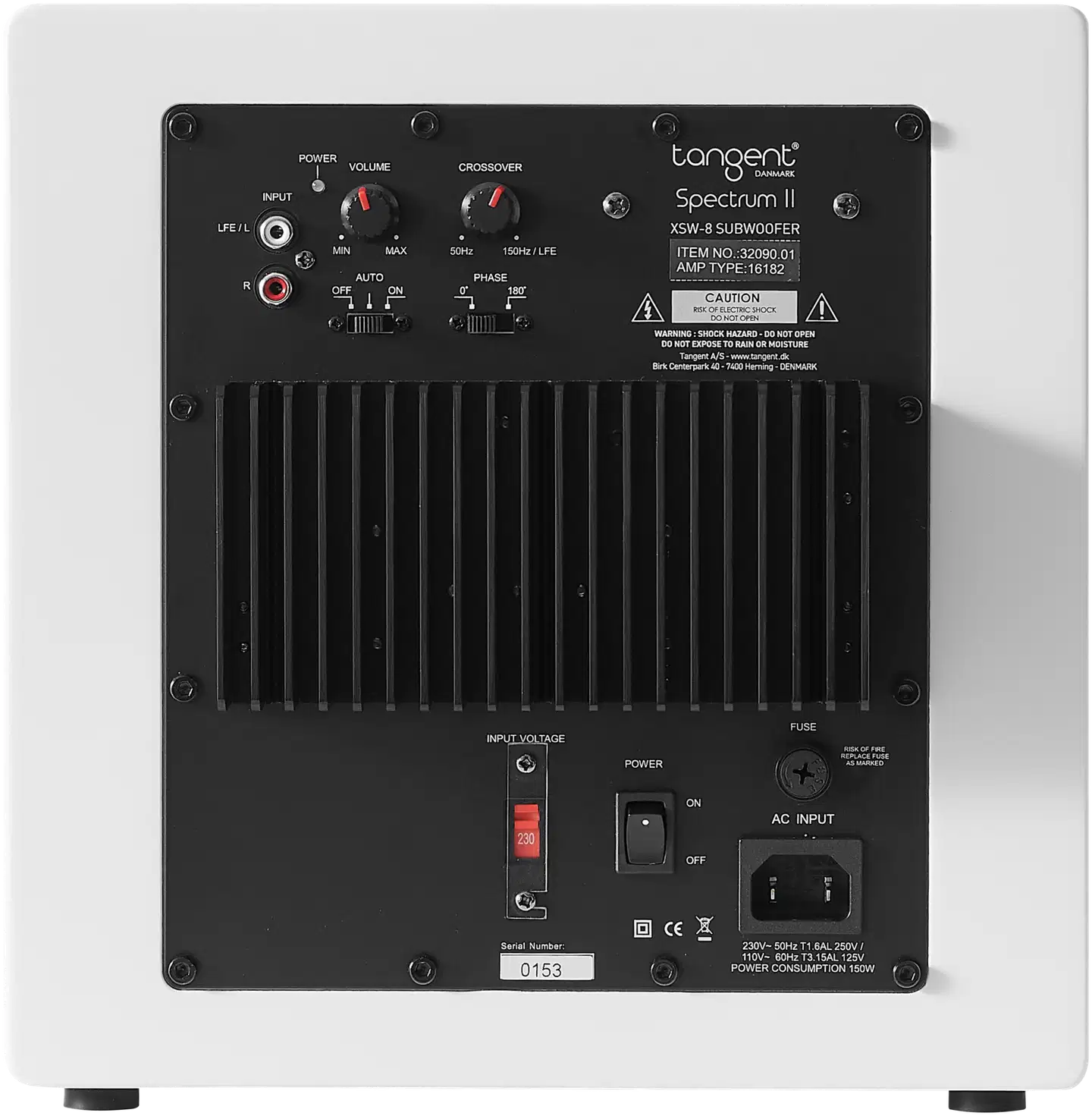Tangent Spectrum II XSW8 aktiivinen subwoofer valkoinen - 3