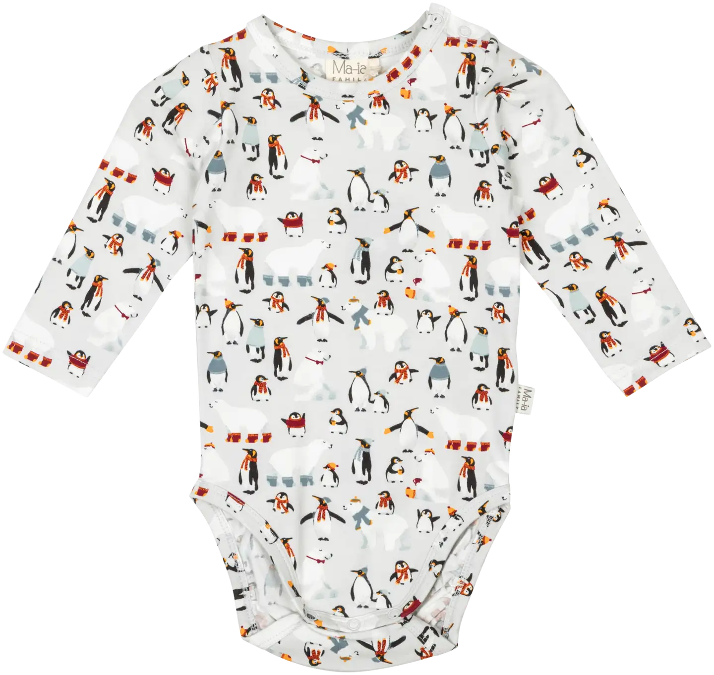 Ma-ia family vauvojen body Talviystävät 204631 - HARMAA - 1