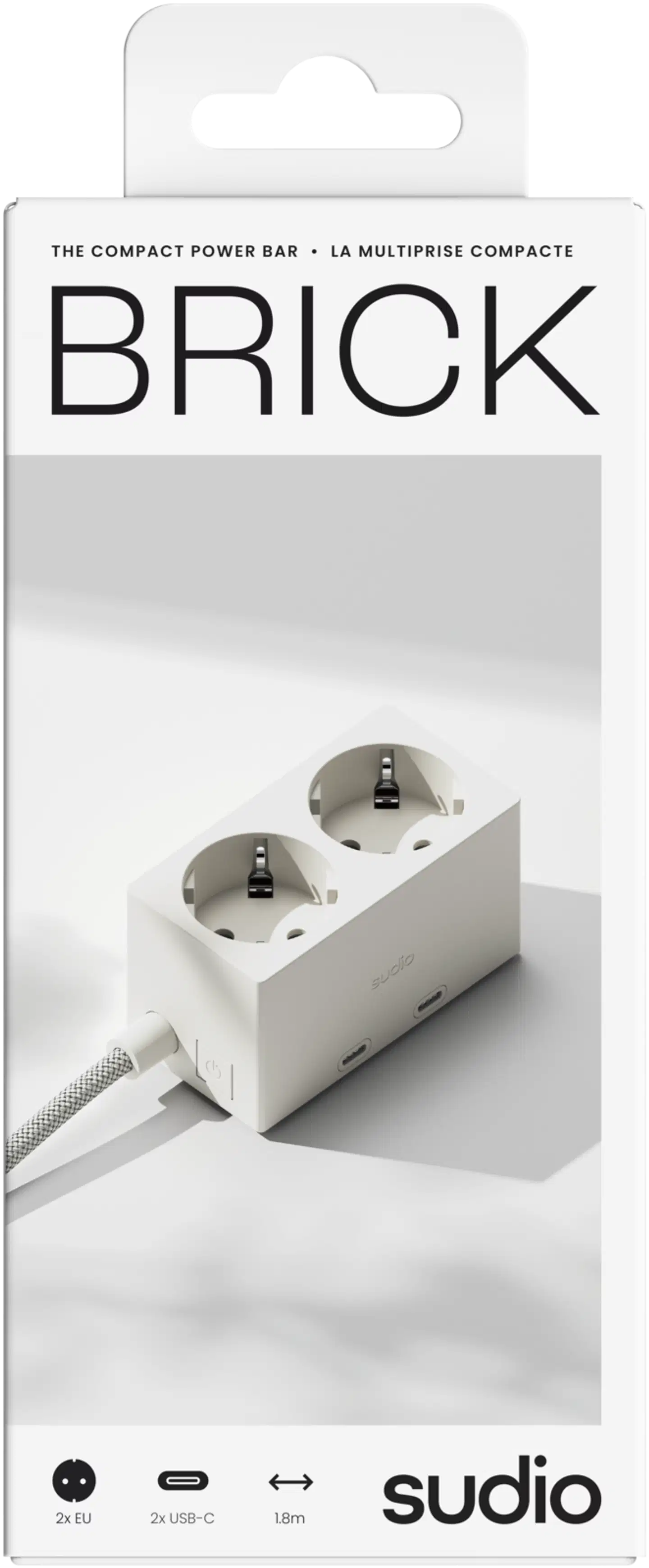 Sudio brick virta-asema, valkoinen - 3