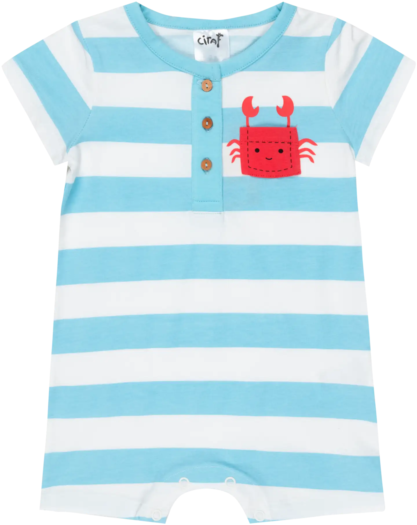 Ciraf vauvojen kesähaalari Taskurapu - Blue stripe - 1