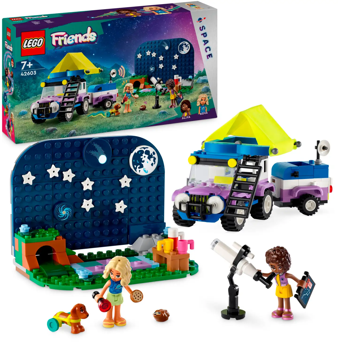 LEGO Friends 42603 Retkeilyauto tähtien katseluun - 2