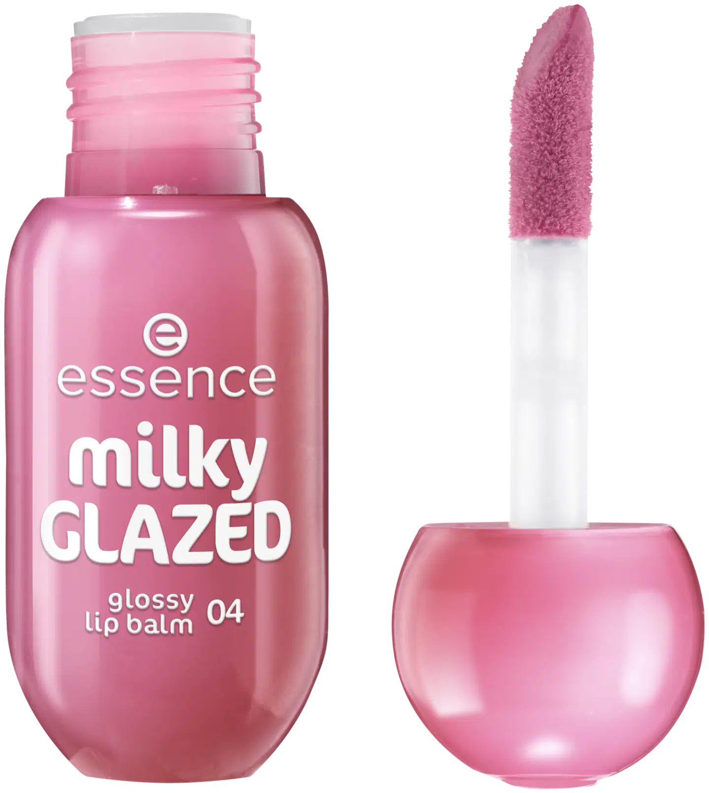 essence milky GLAZED glossy lip balm 01 Sheeriously Creamy 4 ml - Berry Au Lait - 2