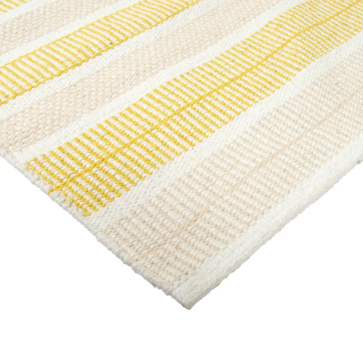 ihankotona puuvillamatto Foksi 80x200 cm beige-keltainen - 2