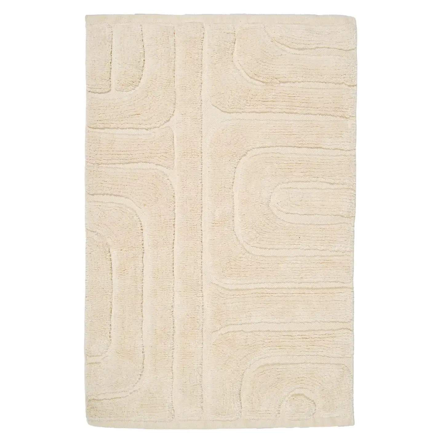 NOKOHOME puuvillamatto Fiia 60x90 cm luonnonvalkoinen - 1