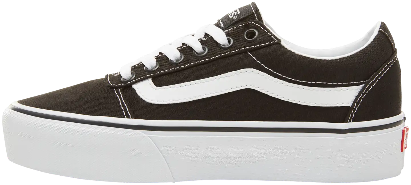 Vans naisten vapaa-ajan jalkine Ward Platform - Black/white - 2