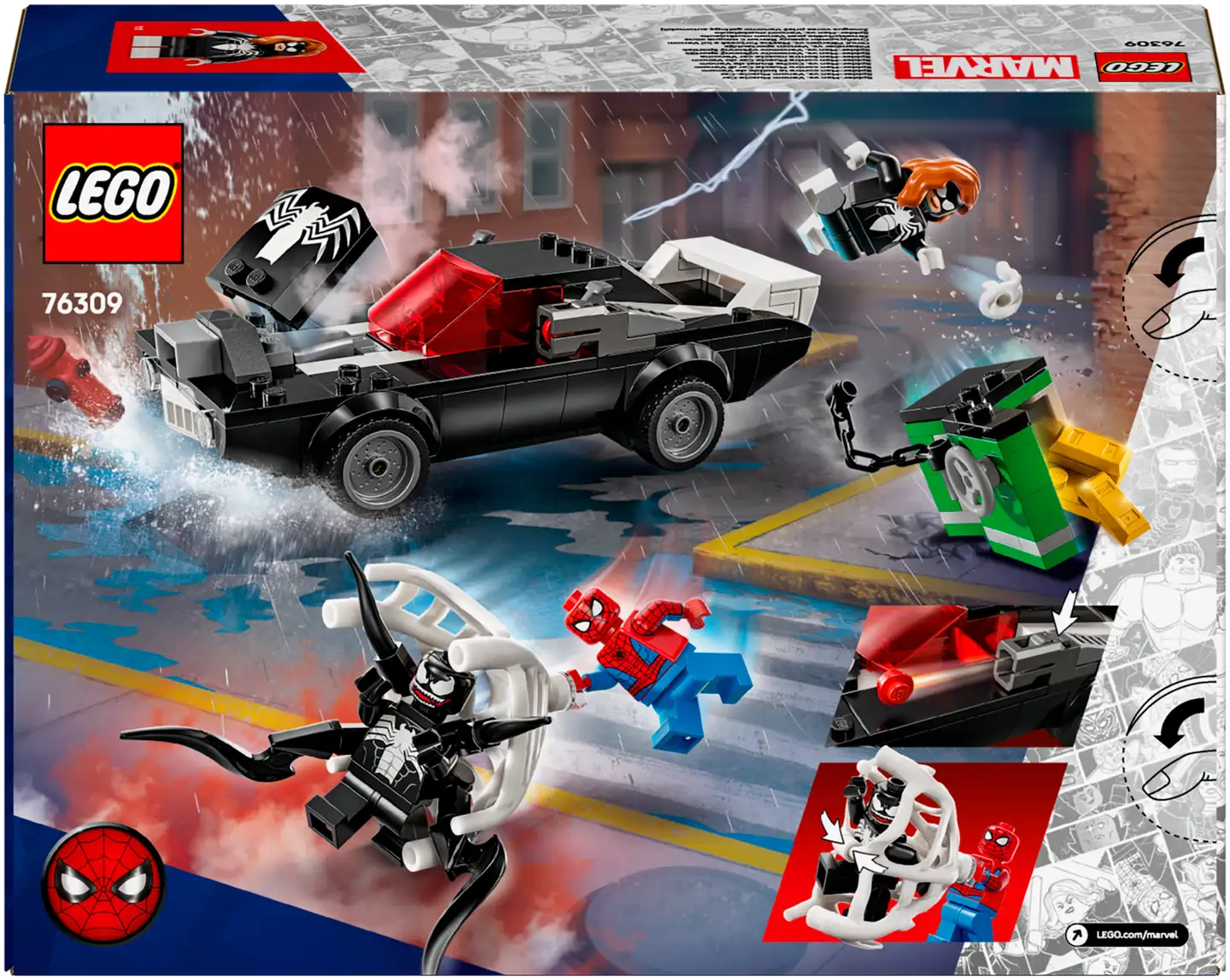 LEGO® Super Heroes Marvel 76309 Spider-Man vastaan Venom-muskeliauto - 3