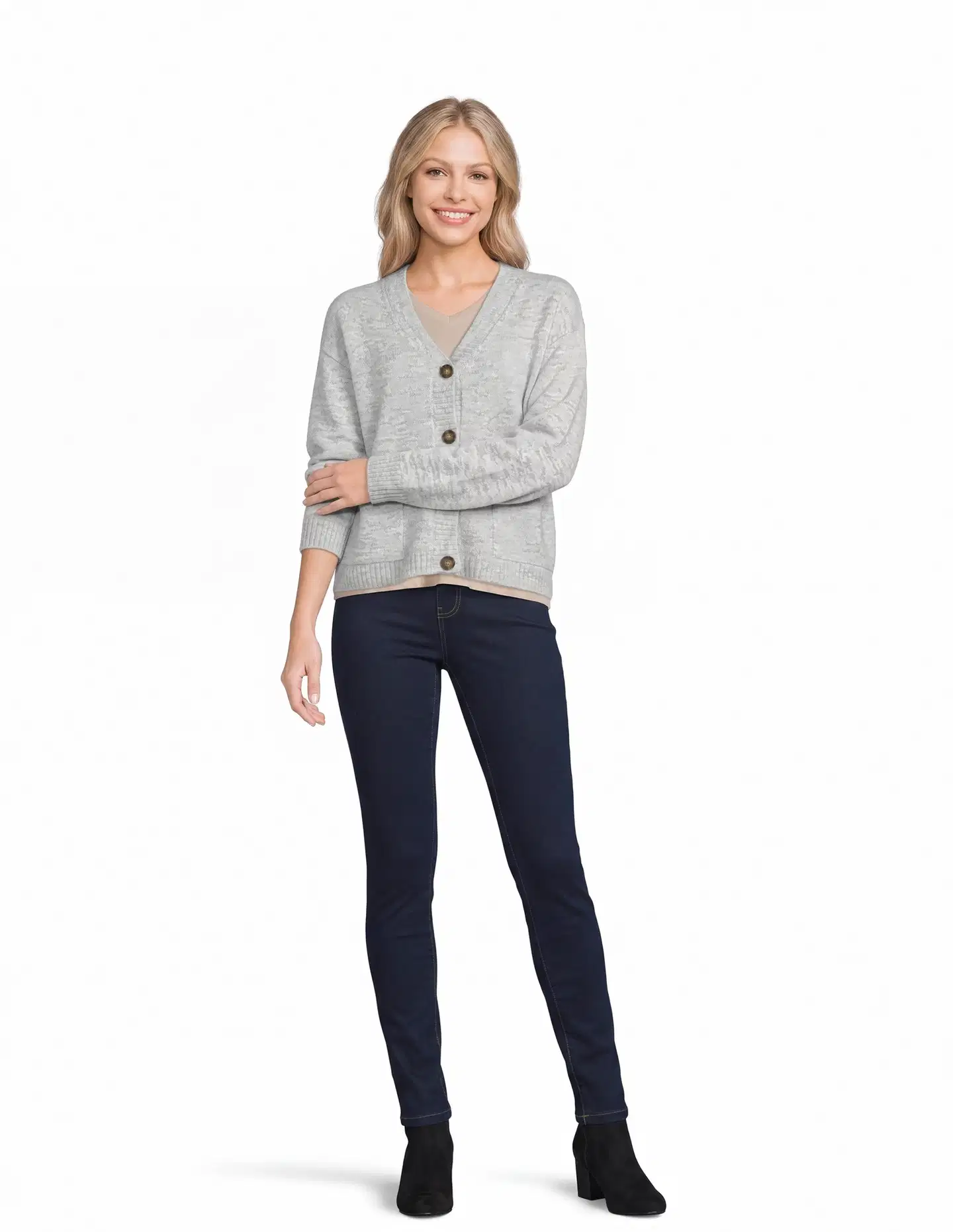 House naisten denimjeggingsit Jeggings - DARK BLUE - 4