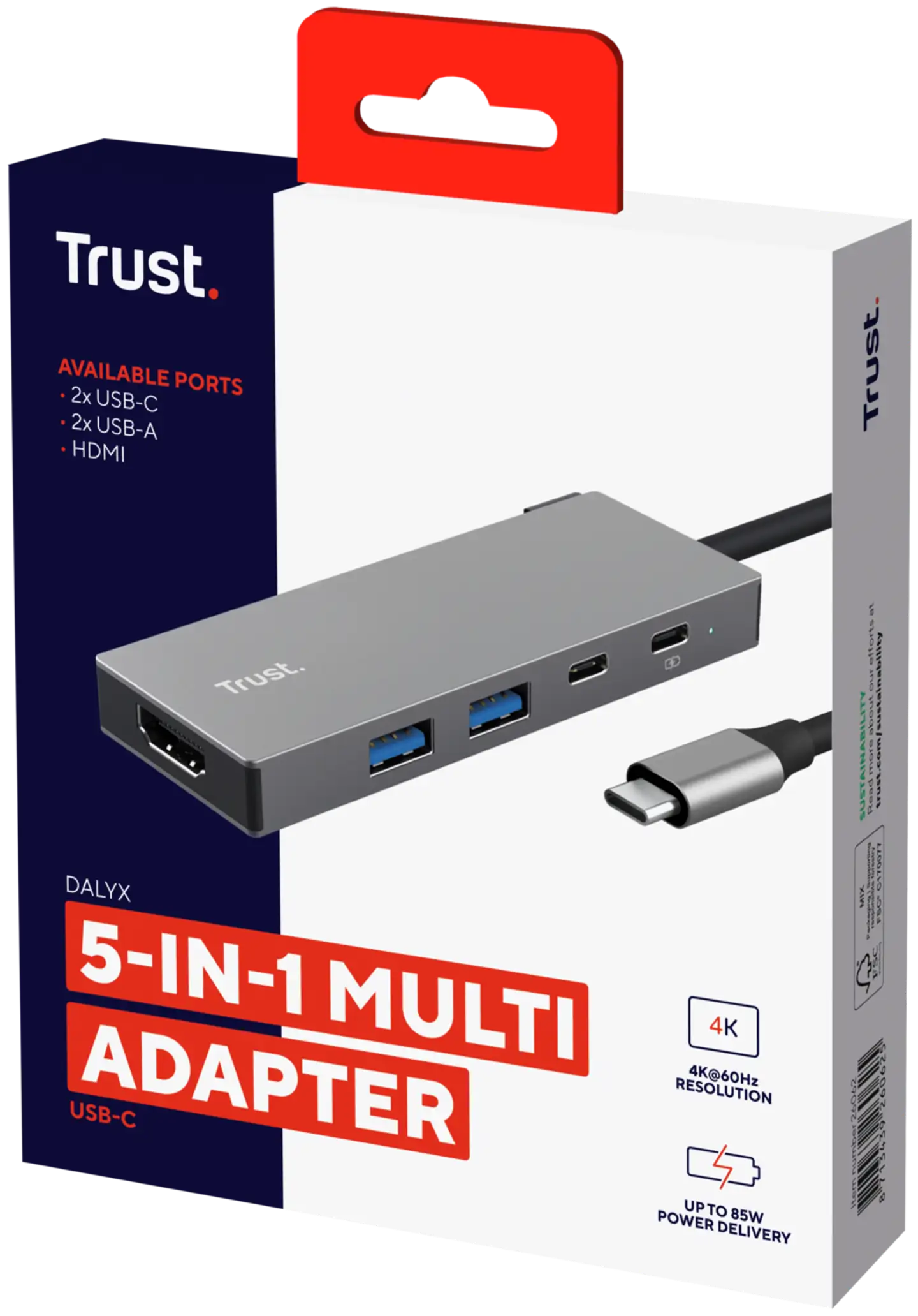 Trust Dalyx 5in1 adapteri - 5