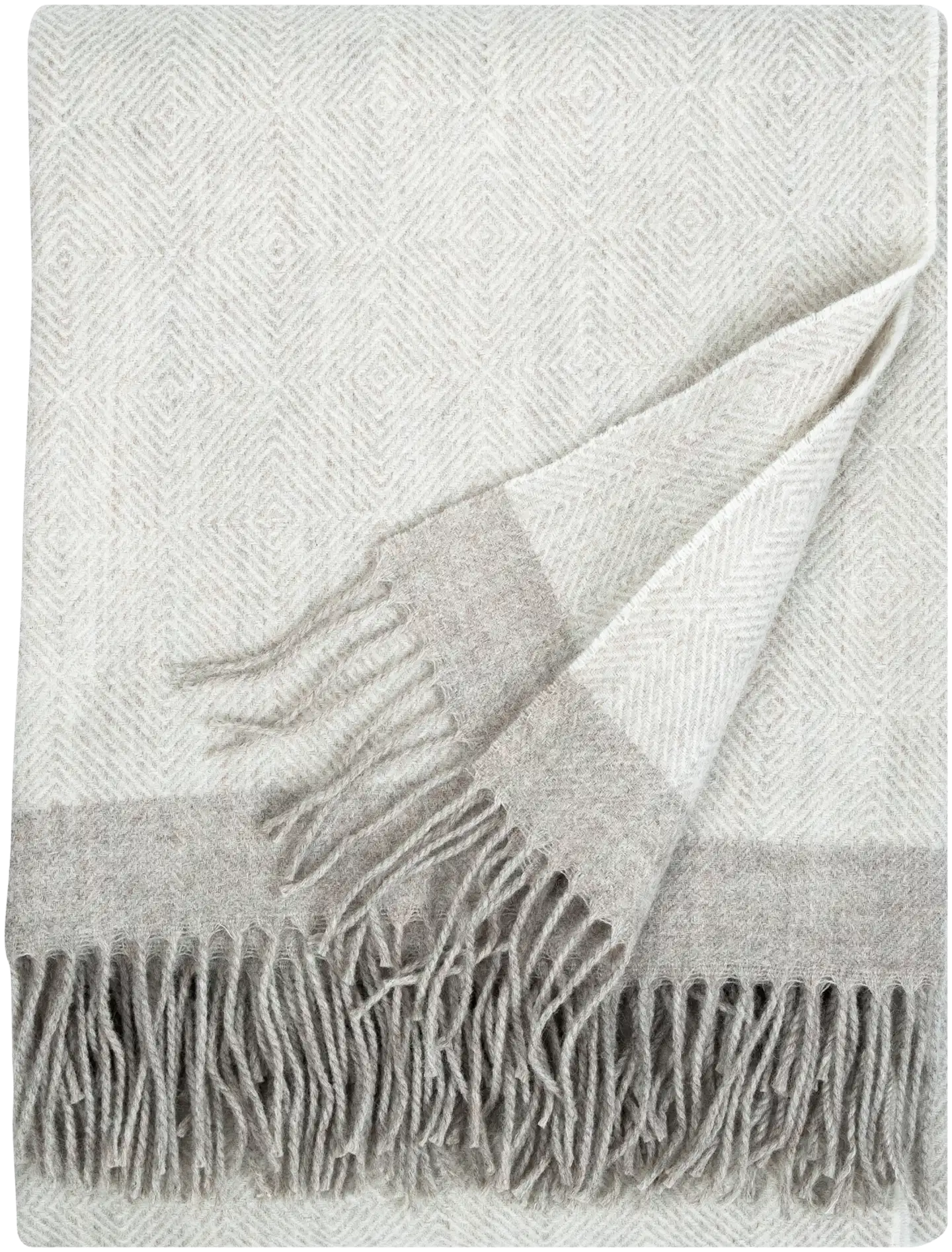 Lapuan Kankurit huopa Rauha 130x180cm+haps. valko-beige - 1