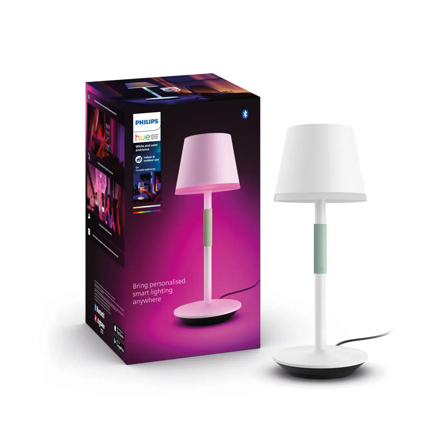 Philips Hue kannettava GO -pöytävalaisin 6W 2000-6500K 530LM valkoinen - 3