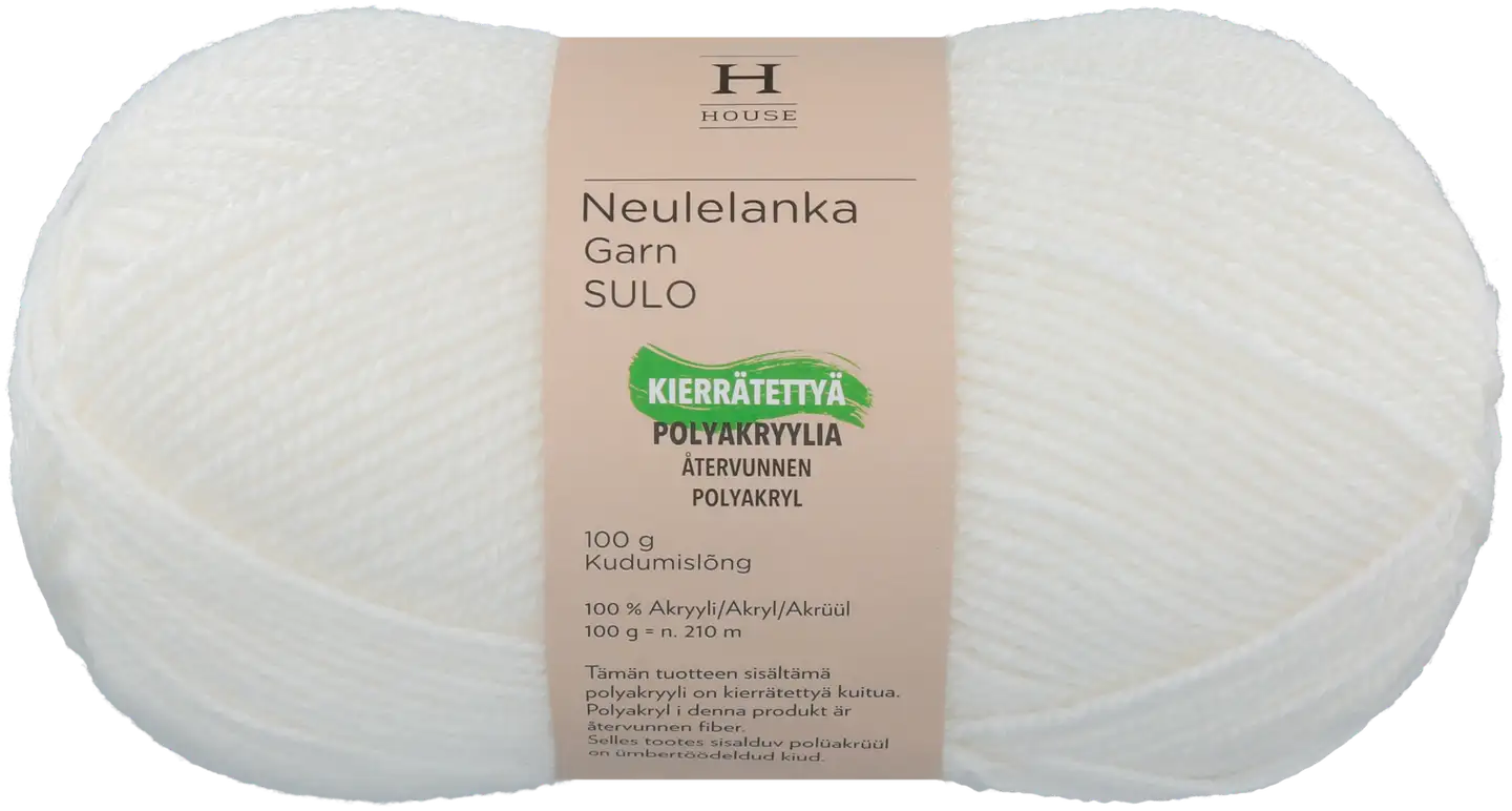 House neulelanka akryyli Sulo 100 g White 208