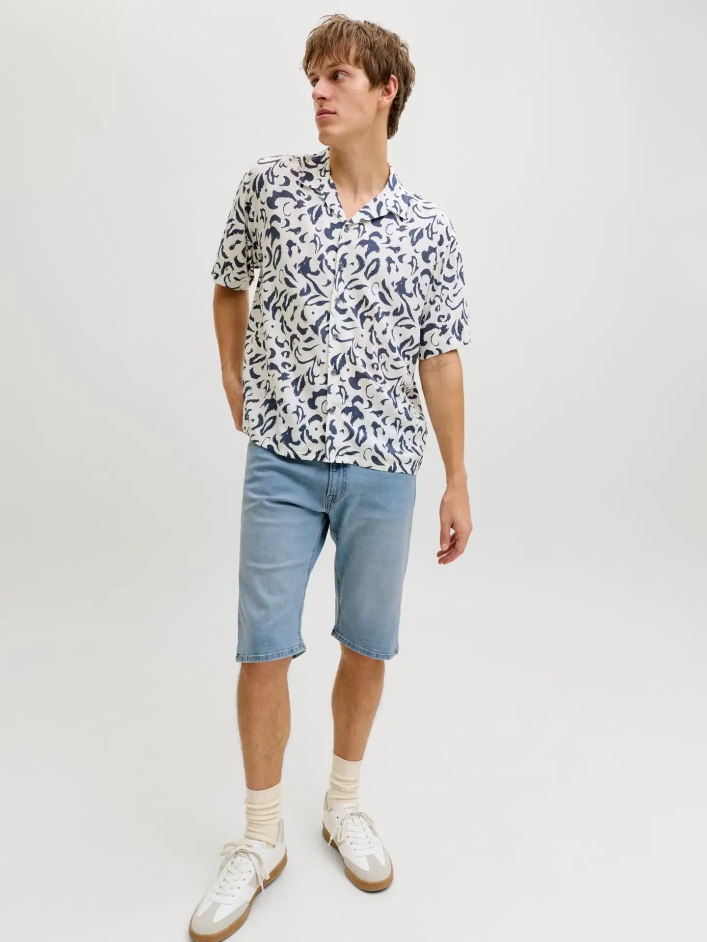 JJ REBEL miesten farkkushortsit Jrebmason - Blue denim - 5