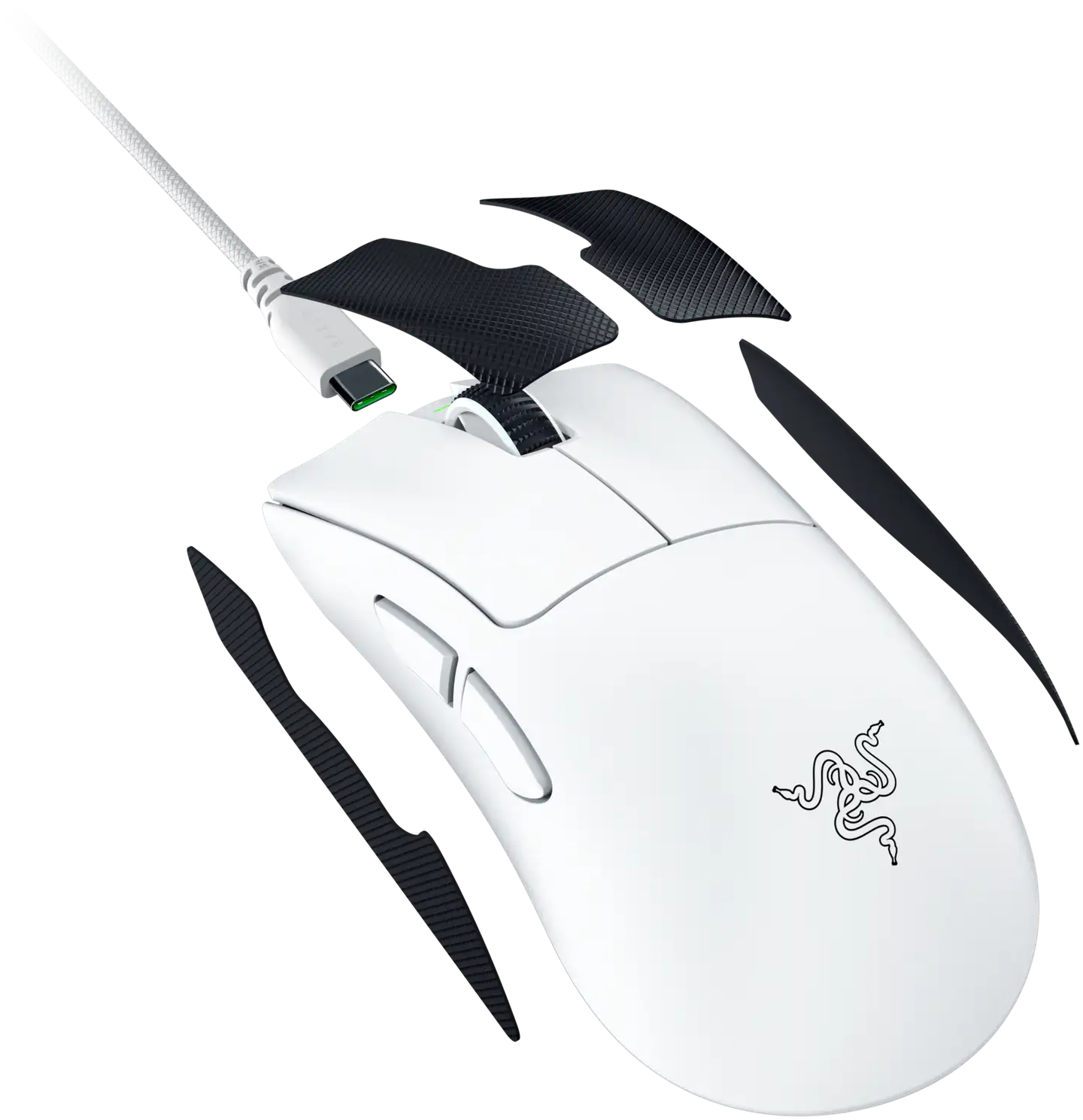 Razer pelihiiri Deathadder V4 Pro valkoinen - 5