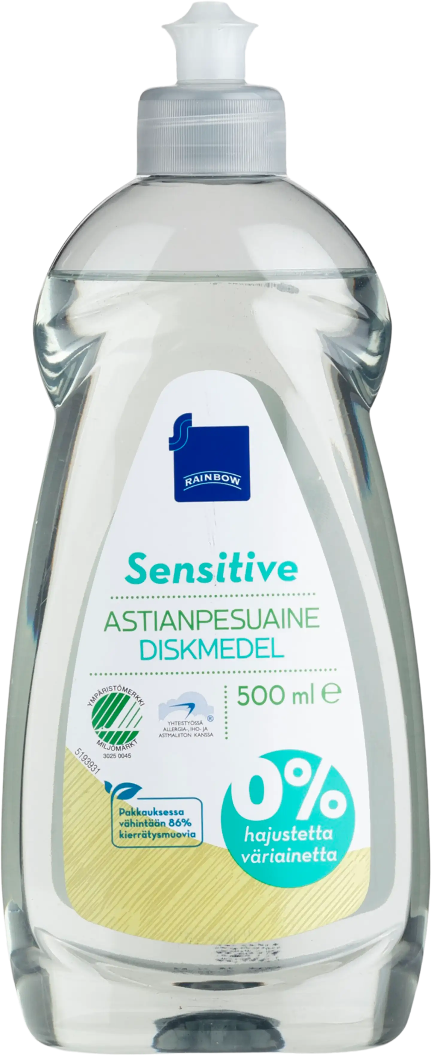 Rainbow Sensitive astianpesuaine 500 ml