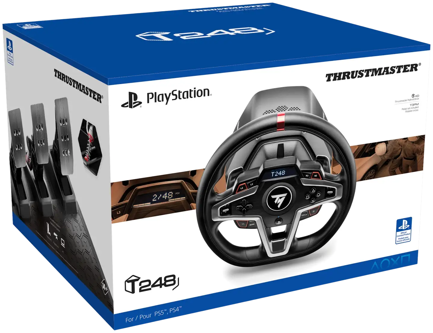 Thrustmaster T248 PS5/PS4 rattipolkimet - 5