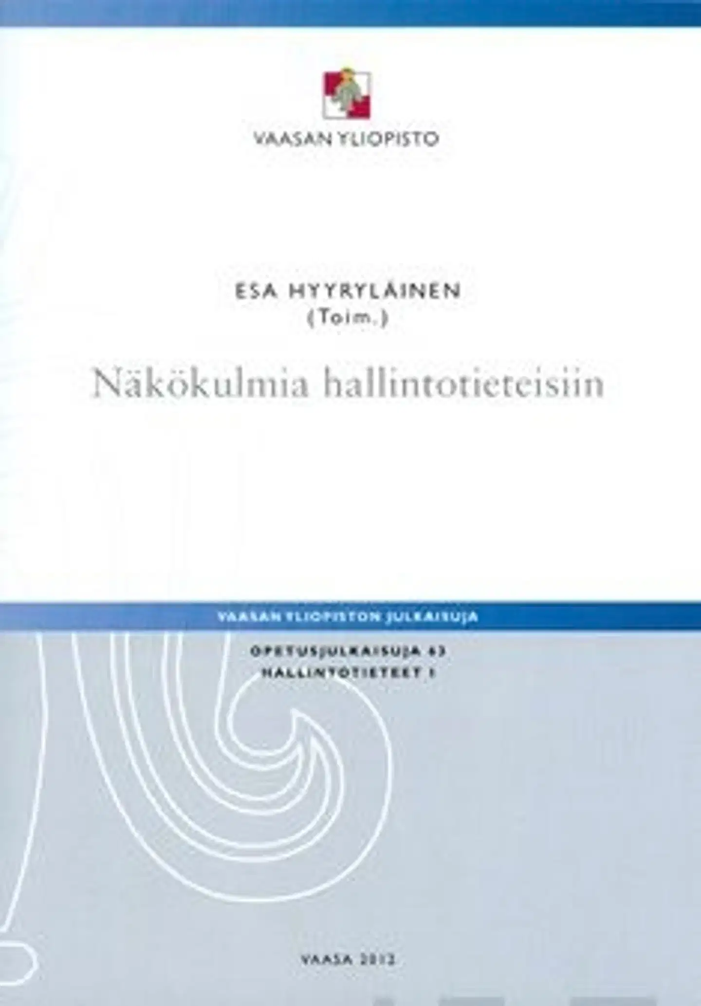 Näkökulmia hallintotieteisiin