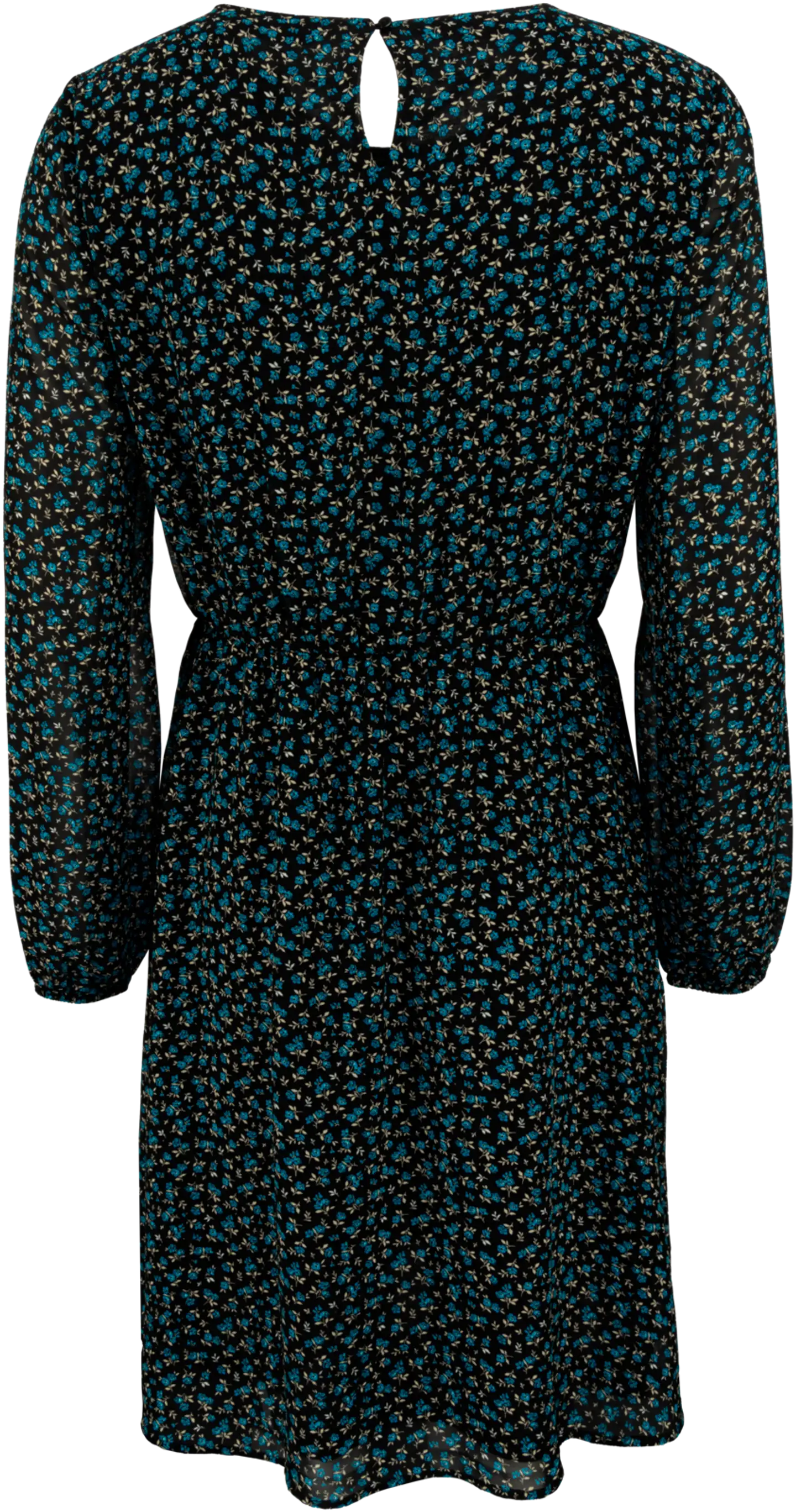 House naisten kangasmekko 218H042303 - blue small flower - 2