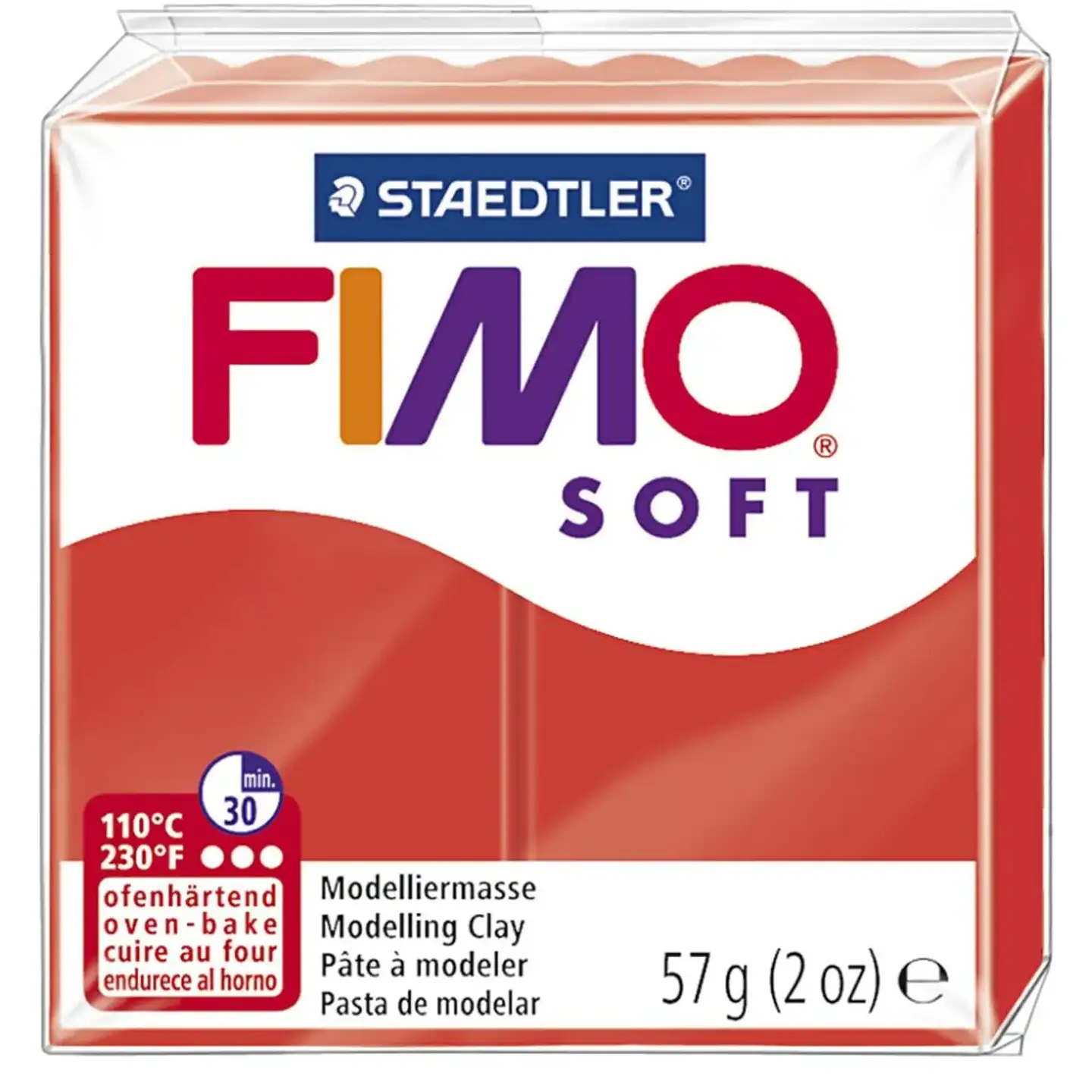 FIMO Soft muovailumassa, intianpunainen, 57 g