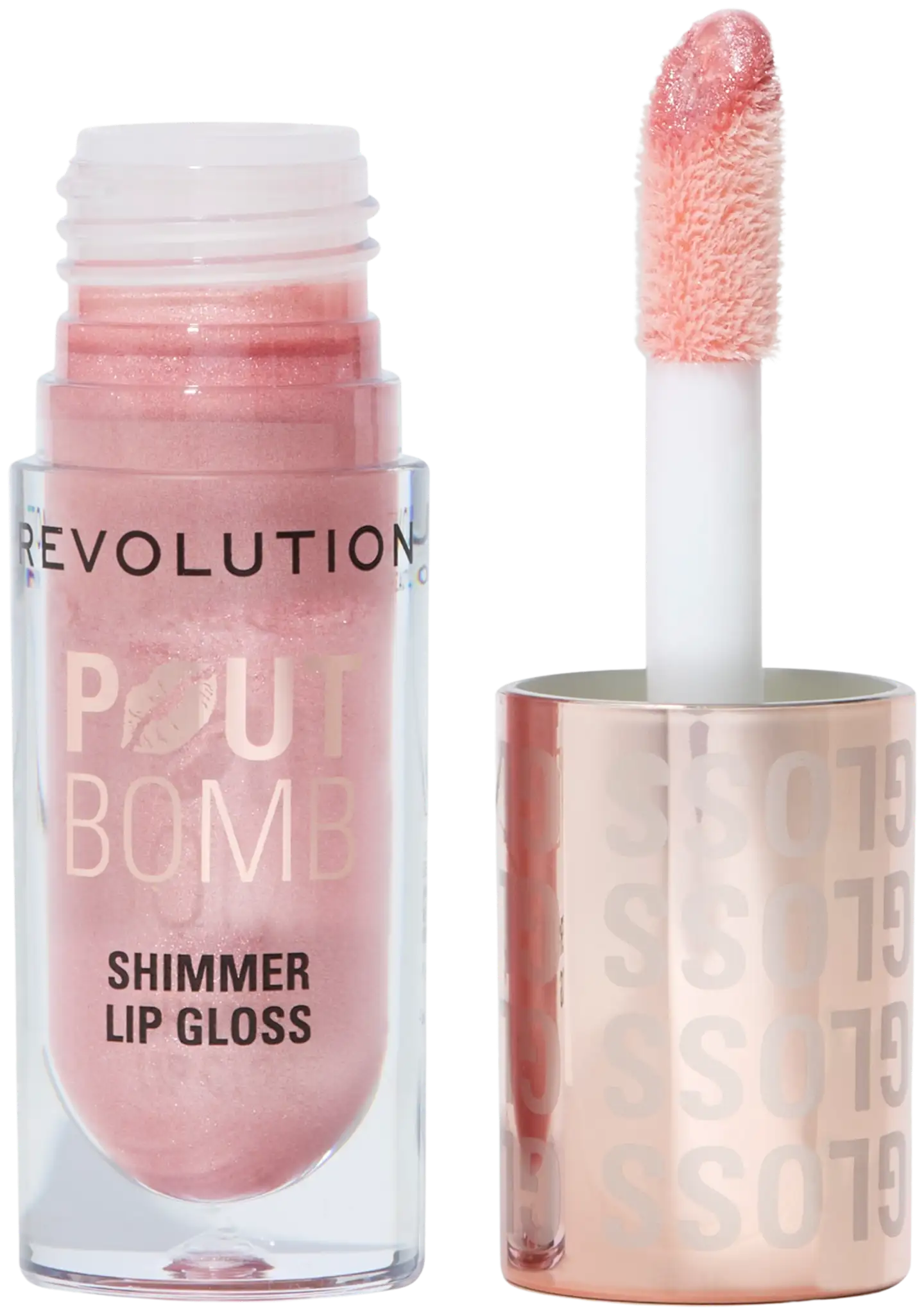 Revolution pout bomb shimmer  huulikiilto 4,6ml shine pink - shine pink - 1