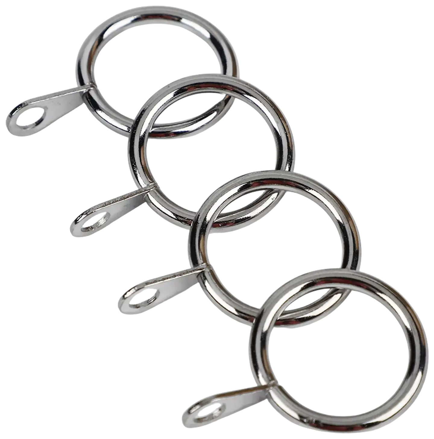 Ihanin verhorenkaat Cafe kromi 19/26mm 10kpl/pss - 2