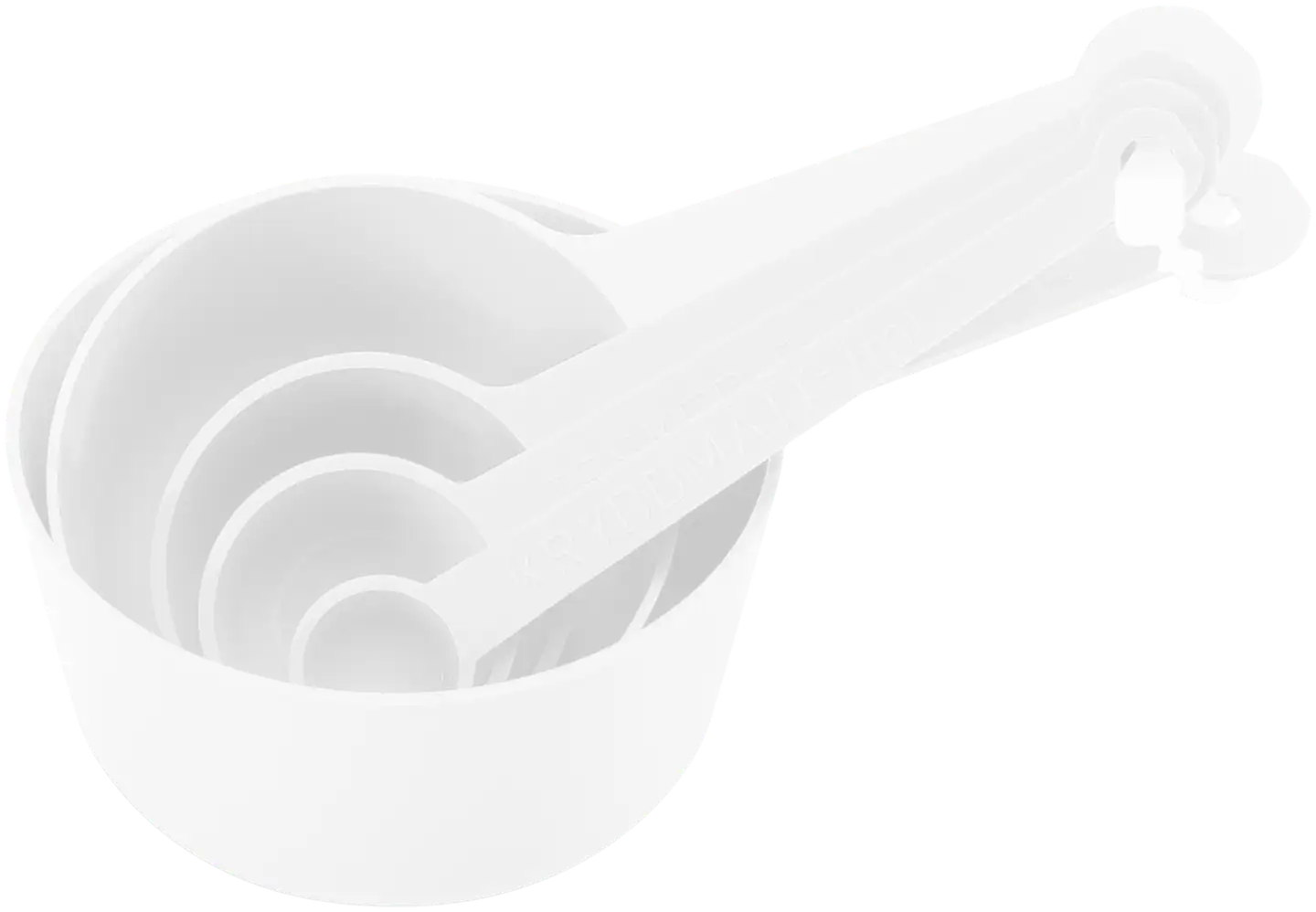 Nordiska Plast mittasarja 5 osaa valkoinen