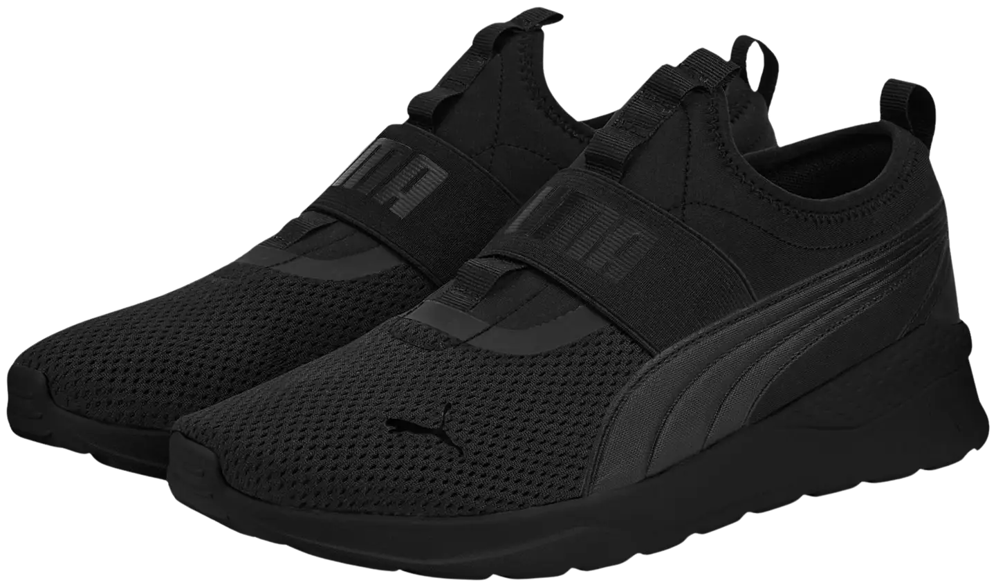 Puma naisten vapaa-ajan nauhaton lenkkari Anzarun Lite SlipOn - Black-black - 5