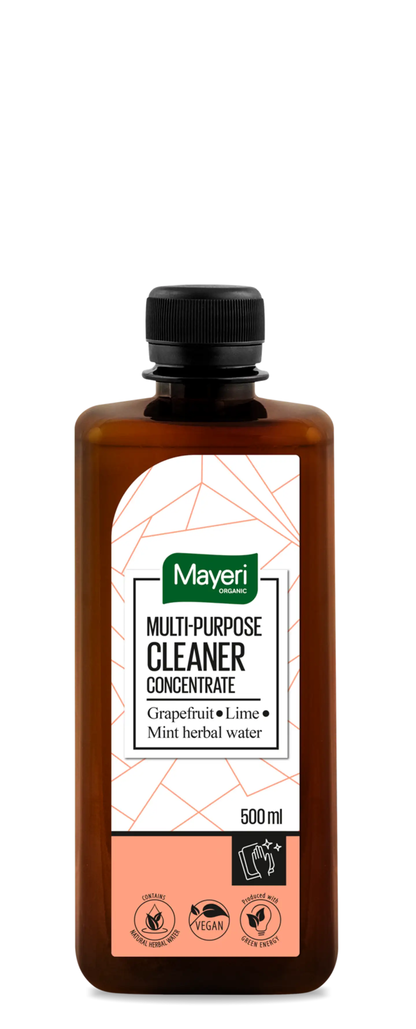 MAYERI ORGANIC YLEISPUHDISTUSAINE TIIVISTE GRAPEFRUIT & LIME - MINT HERBAL WATER 500 ML