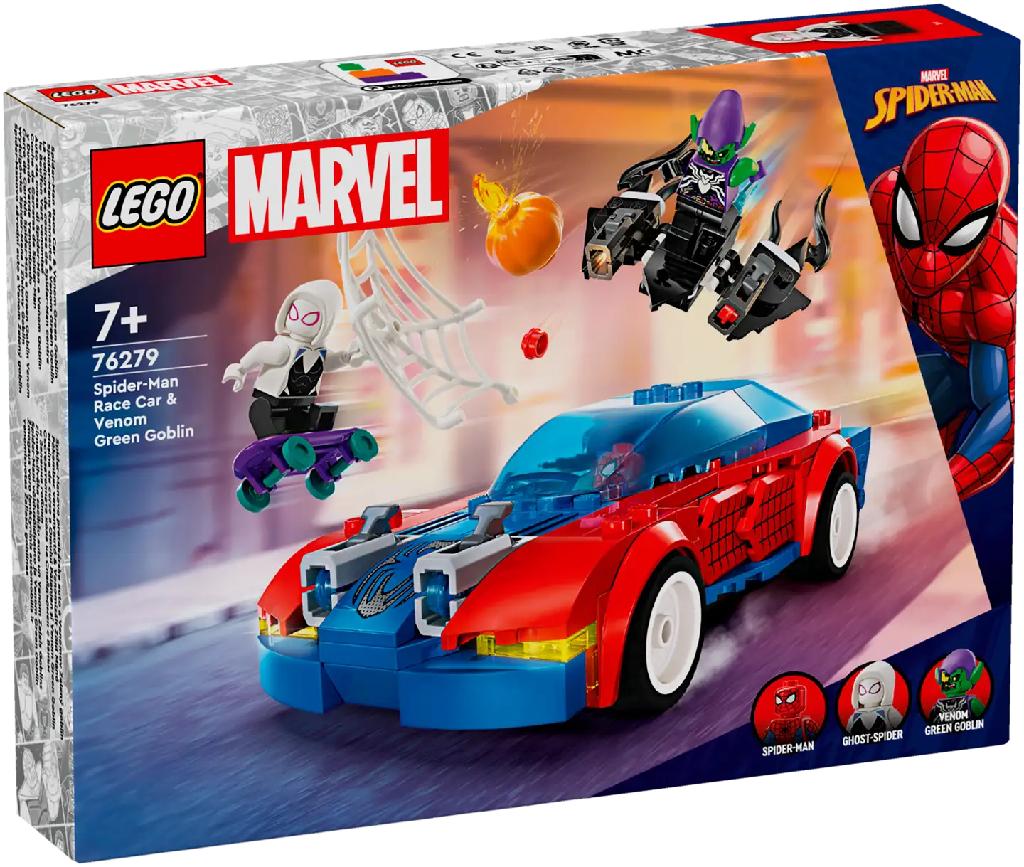 LEGO Super Heroes Marvel 76279 Spider-Manin kilpa-auto ja Venomin Vihreä Menninkäinen - 2