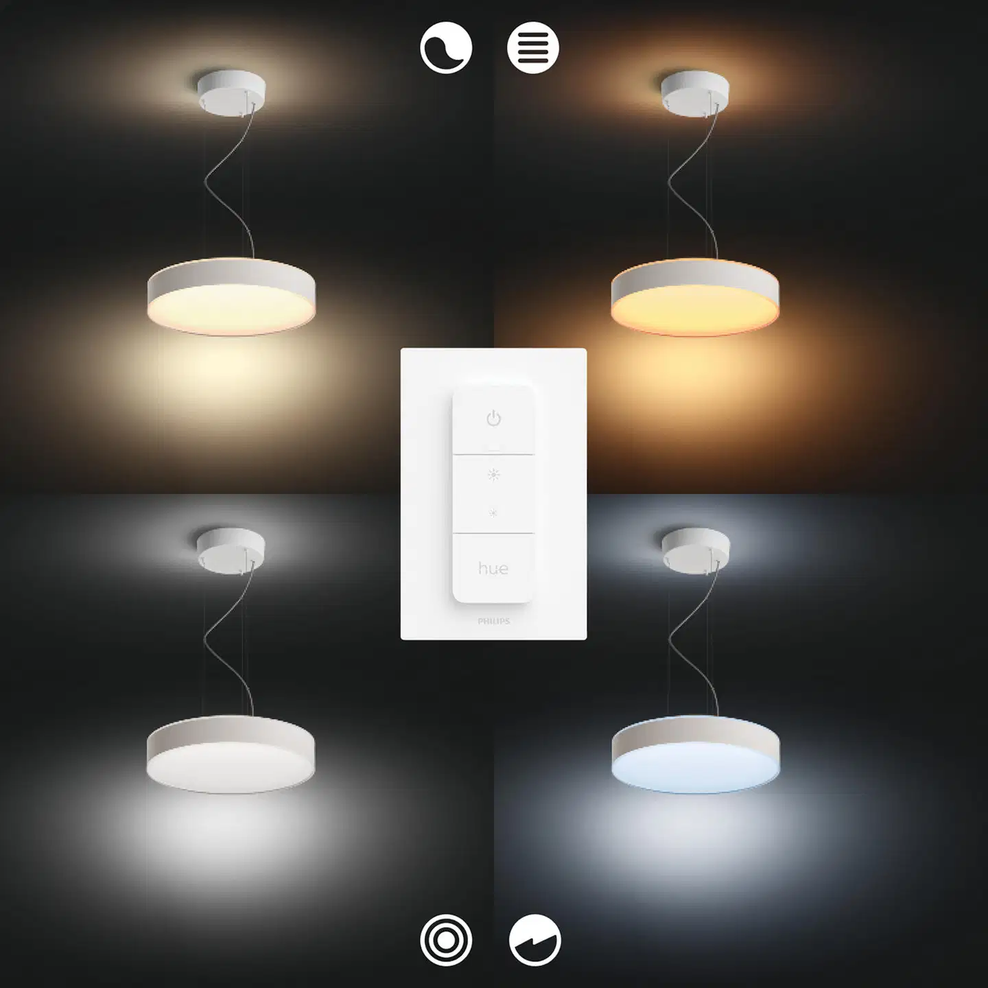 Philips Hue Enrave -riippuvalaisin 34W 2200-6500K 4300LM musta - 7