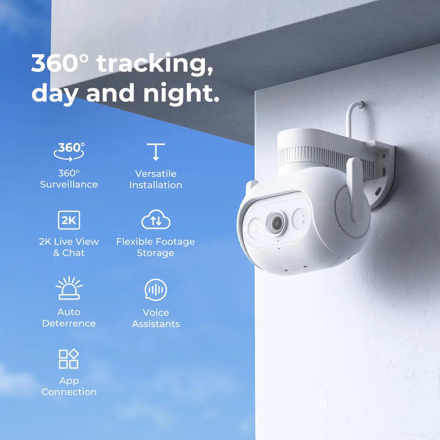Imilab EC5 2K WiFi -valvontakamera ulkokäyttöön CMSXJ55A - 11
