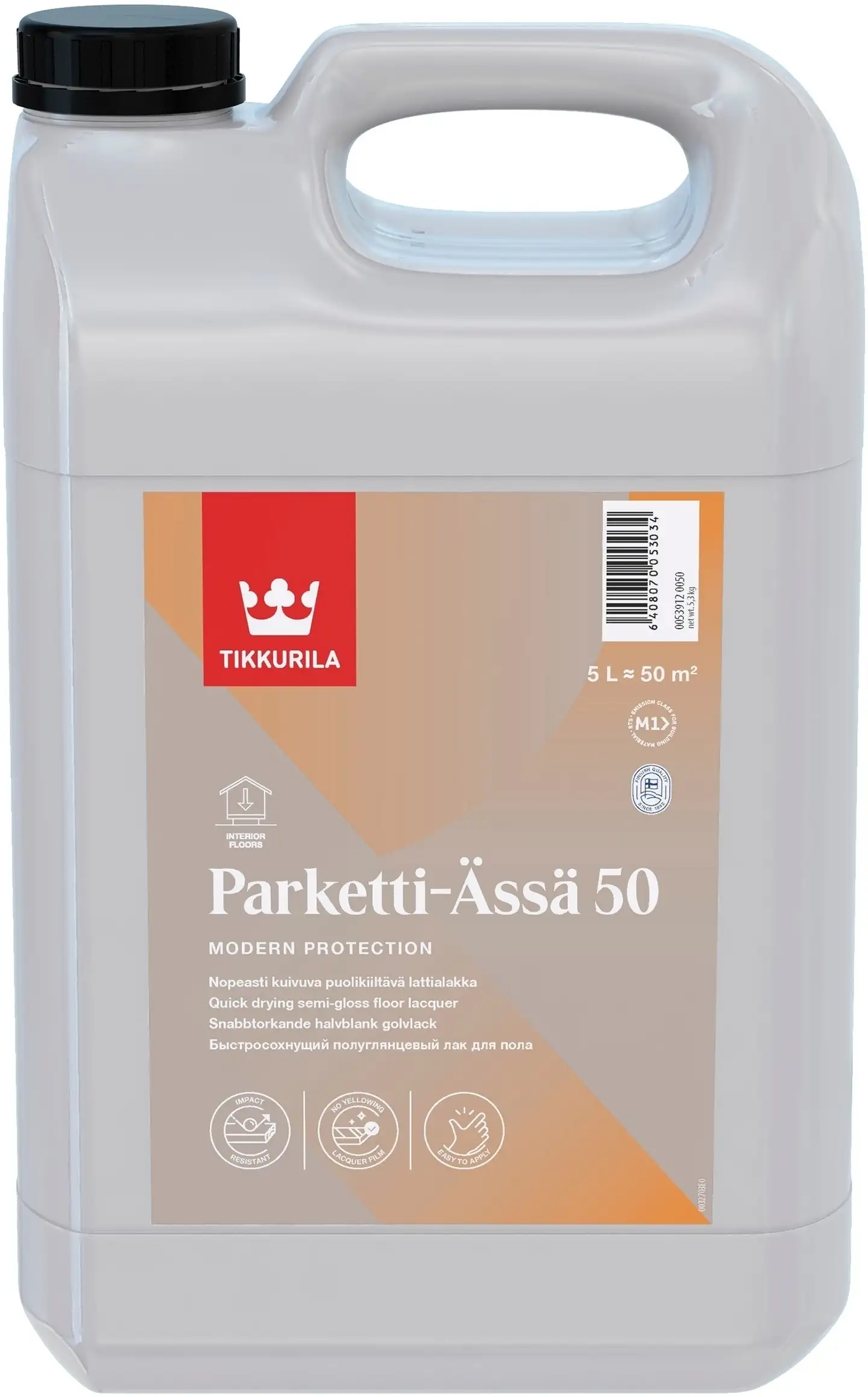 Tikkurila lattialakka Parketti-Ässä 50 5 l puolikiiltävä