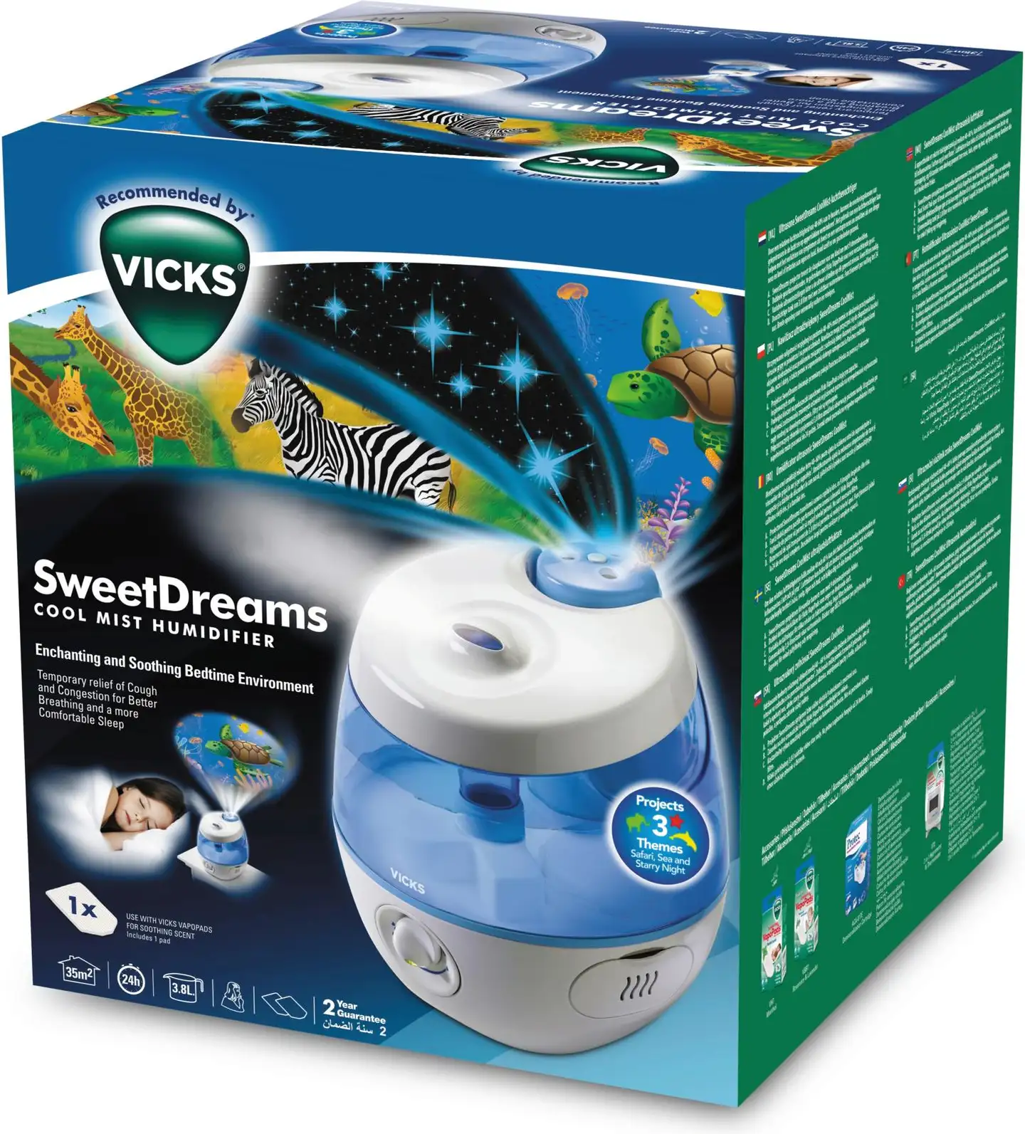 Vicks ilmankostutin VUL575E4 SweetDreams Ultrasonic Cool Mist - 2