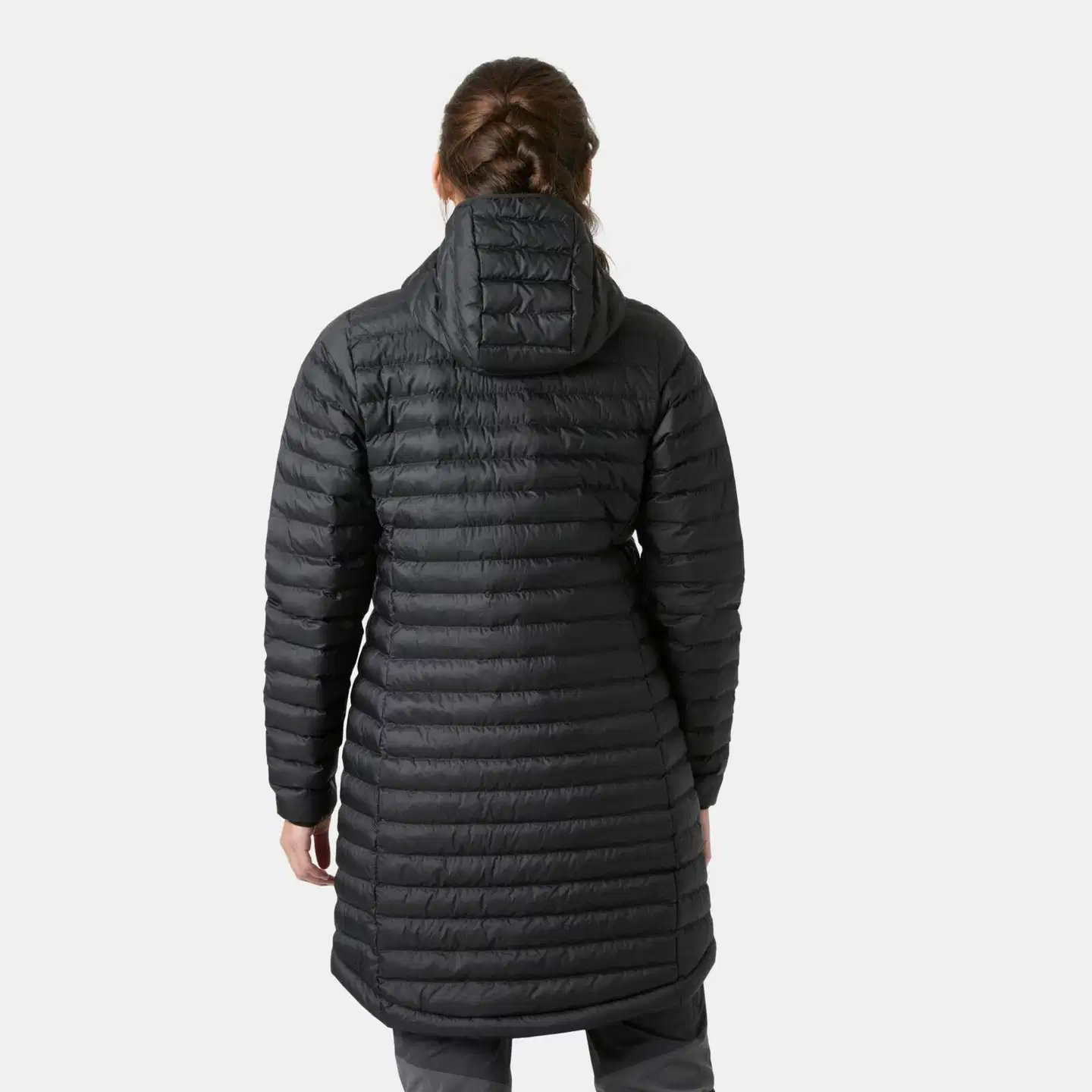 Helly Hansen naisten pitkä kevytvanutakki Sirdal Long Hooded Insulator 63503 - Black - 4