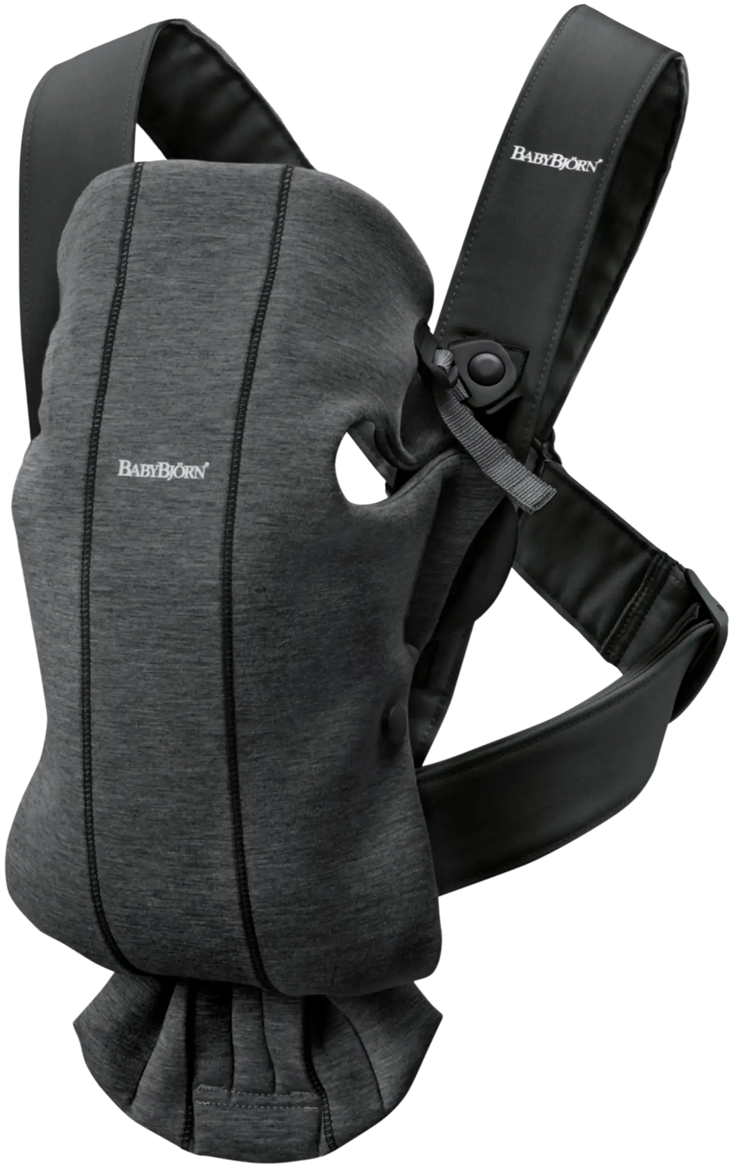 BabyBjörn vauvan kantoreppu mini - 3d jersey, hiilenharmaa - 1