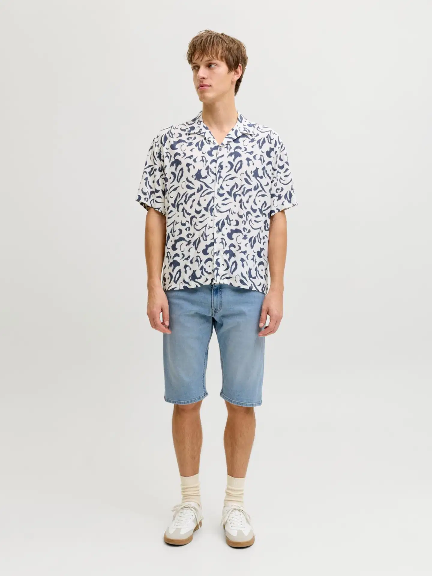 JJ REBEL miesten farkkushortsit Jrebmason - Blue denim - 3